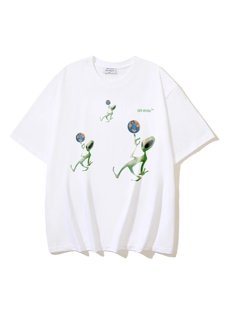 Gemini- Off Whit5 T shirt big cutting 2colour item:E-FL29H3022-2