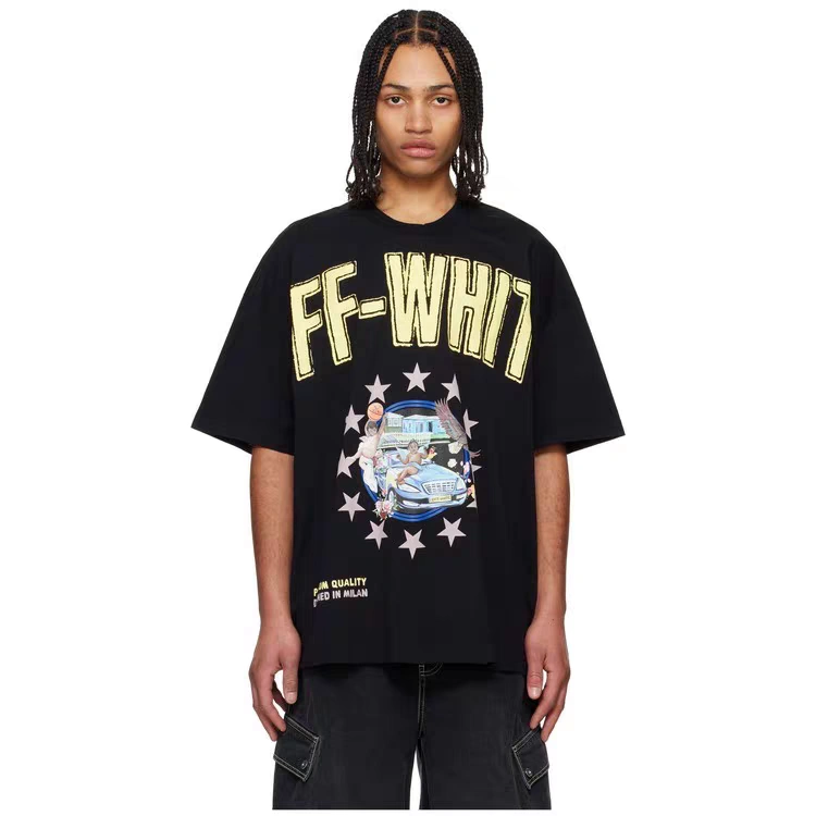 Gemini- Off Whit5 T shirt big cutting 2colour item:E-FL29H3023-2