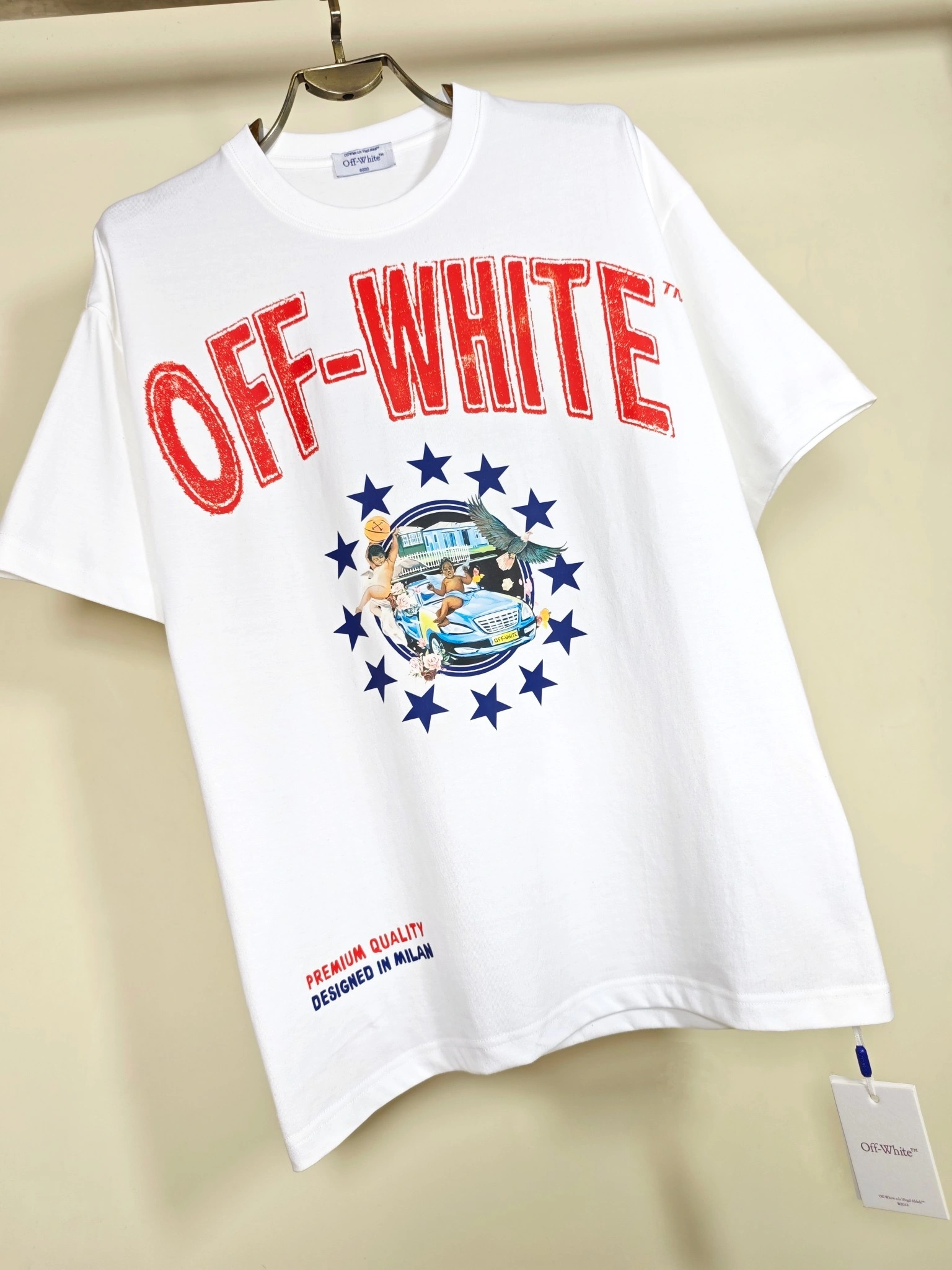 Gemini- Off Whit5 T shirt big cutting 2colour item:E-FL29H3023-2