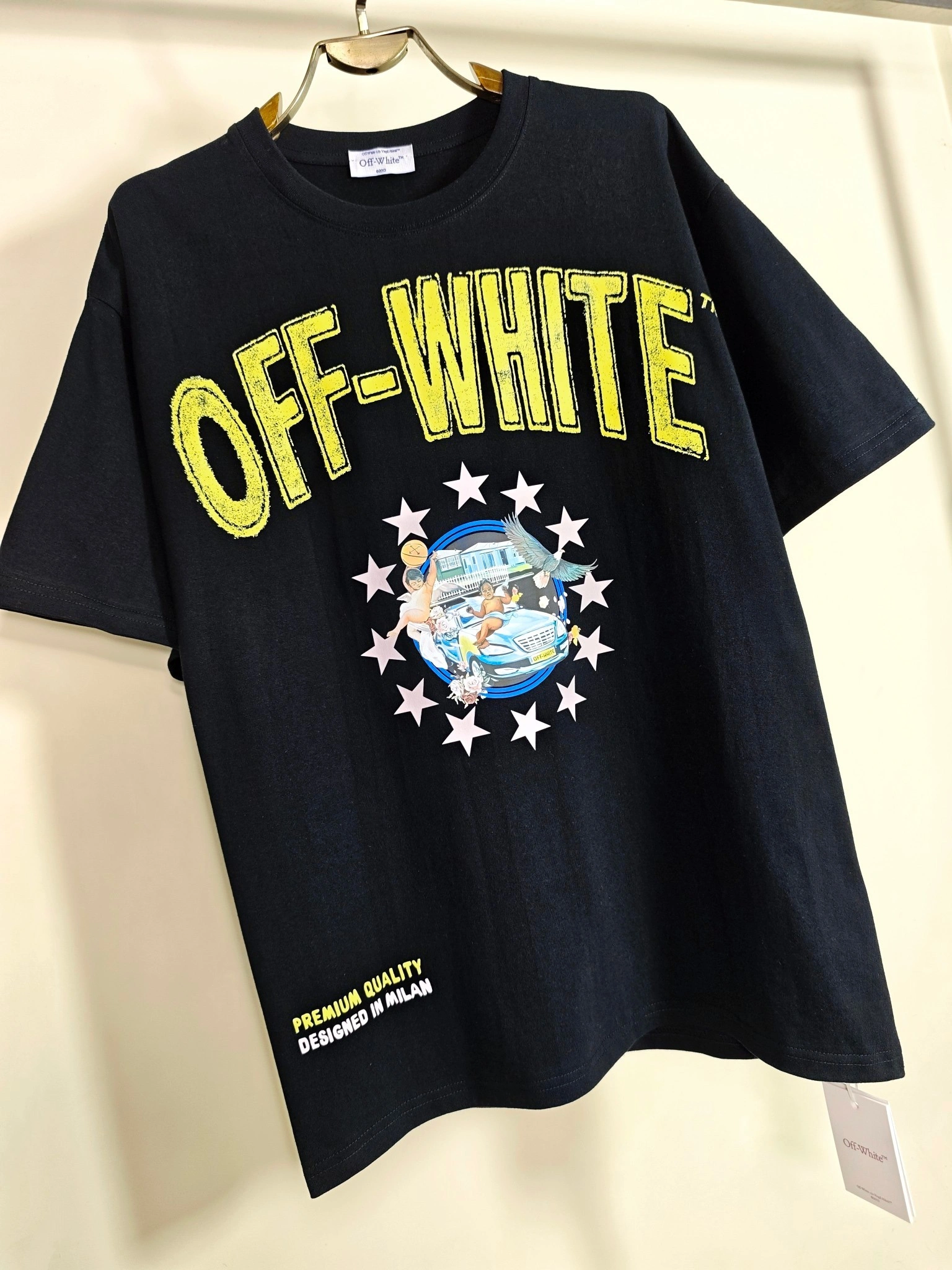 Gemini- Off Whit5 T shirt big cutting 2colour item:E-FL29H3023-2