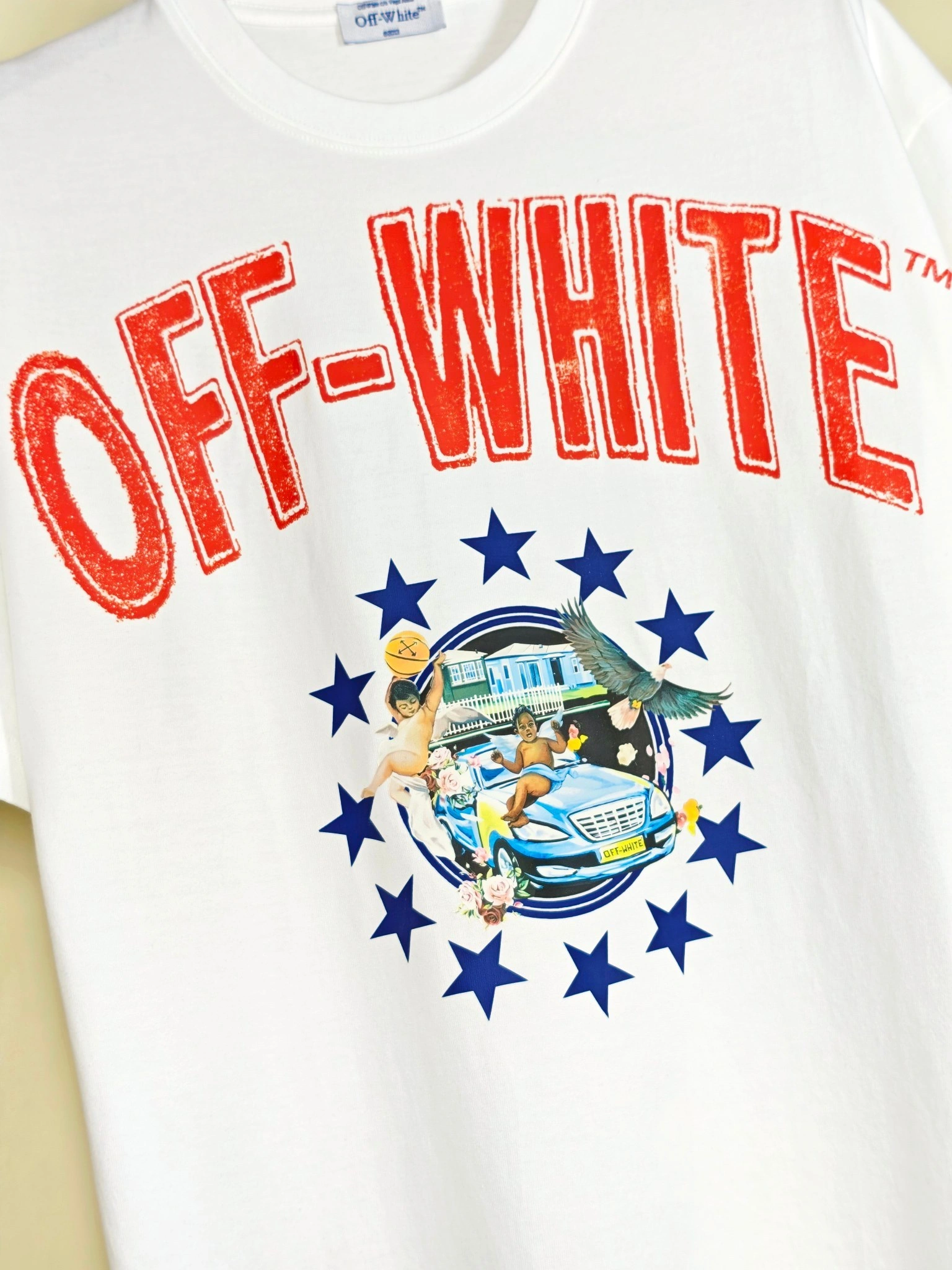 Gemini- Off Whit5 T shirt big cutting 2colour item:E-FL29H3023-2