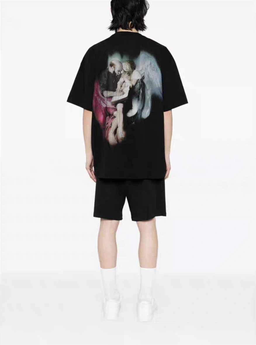 Gemini- Off Whit5 T shirt big cutting oversized 2colour item:E-FL29H3020-2