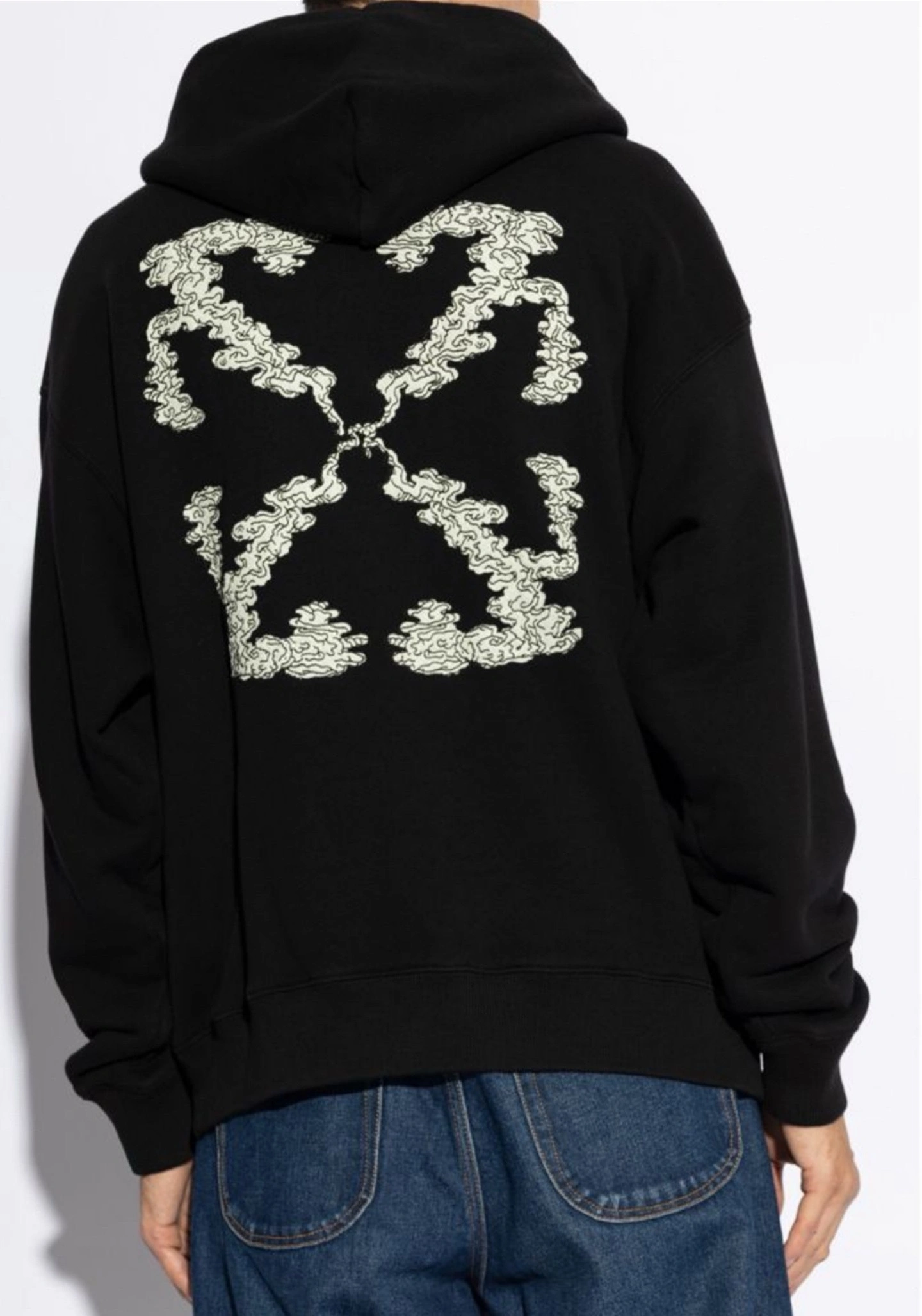 Gemini- Off Whit5 embroidery Cotton oversize item:E-F524I1911