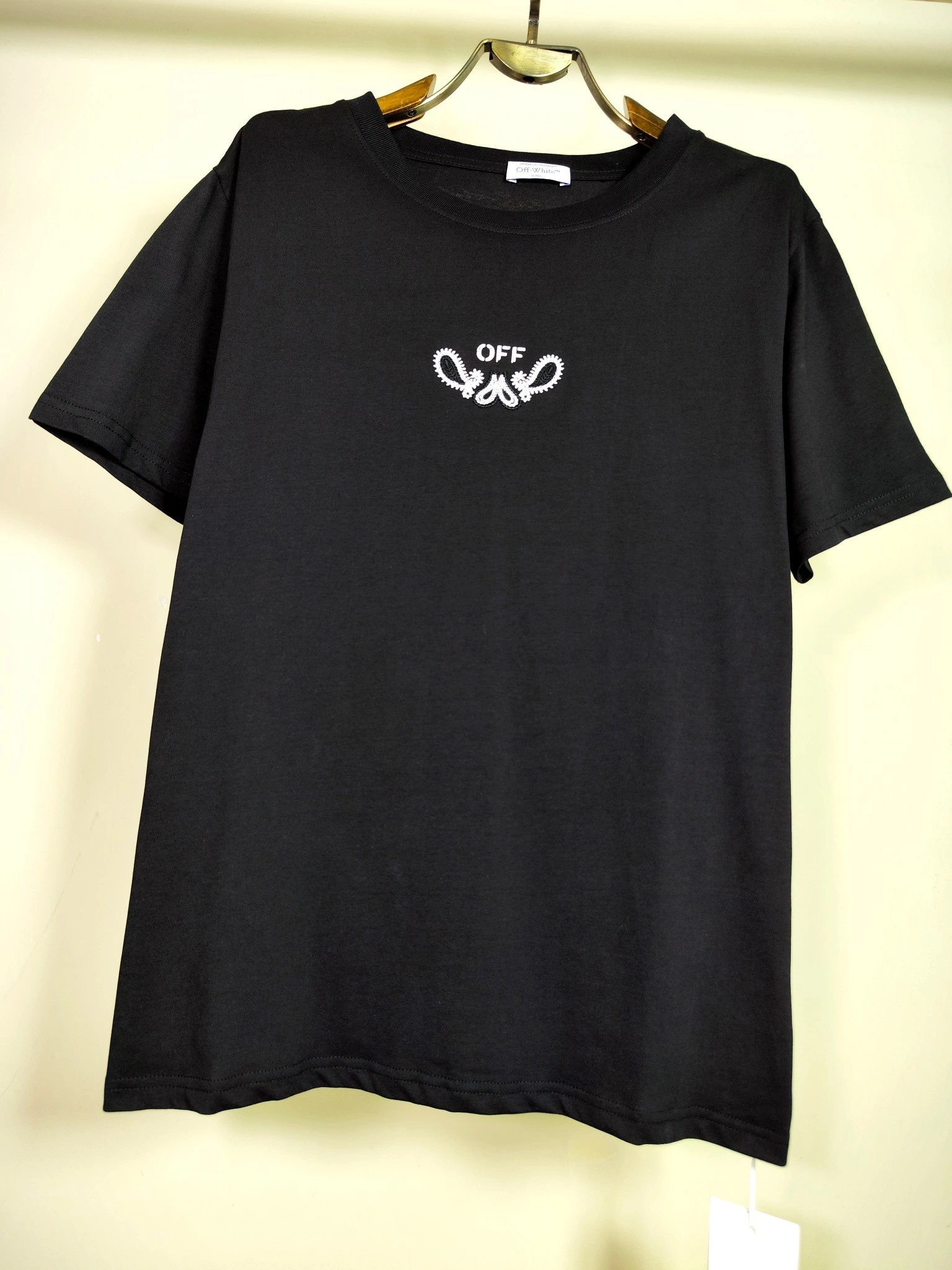Gemini- Off Whit5 embroidery T shirt 2Colour item:E-FL29E1514-2
