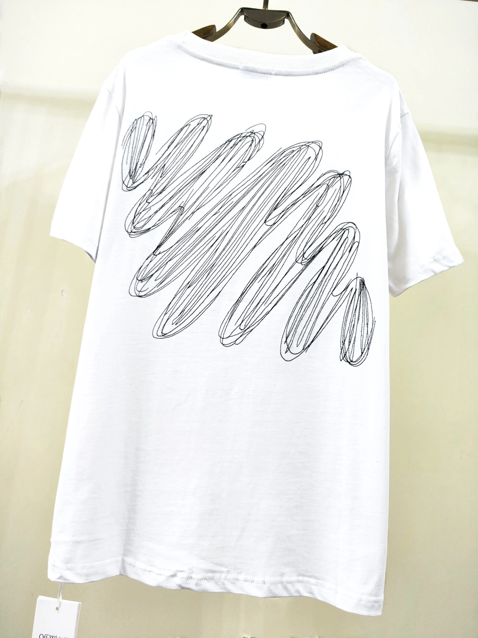 &Gemini- Off Whit5 embroidery T shirt 2Colour item:E-FL29E1516-2