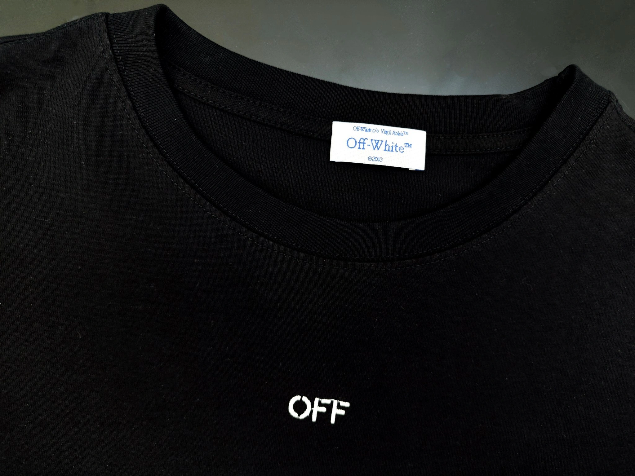 &Gemini- Off Whit5 embroidery T shirt 2Colour item:E-FL29E1516-2