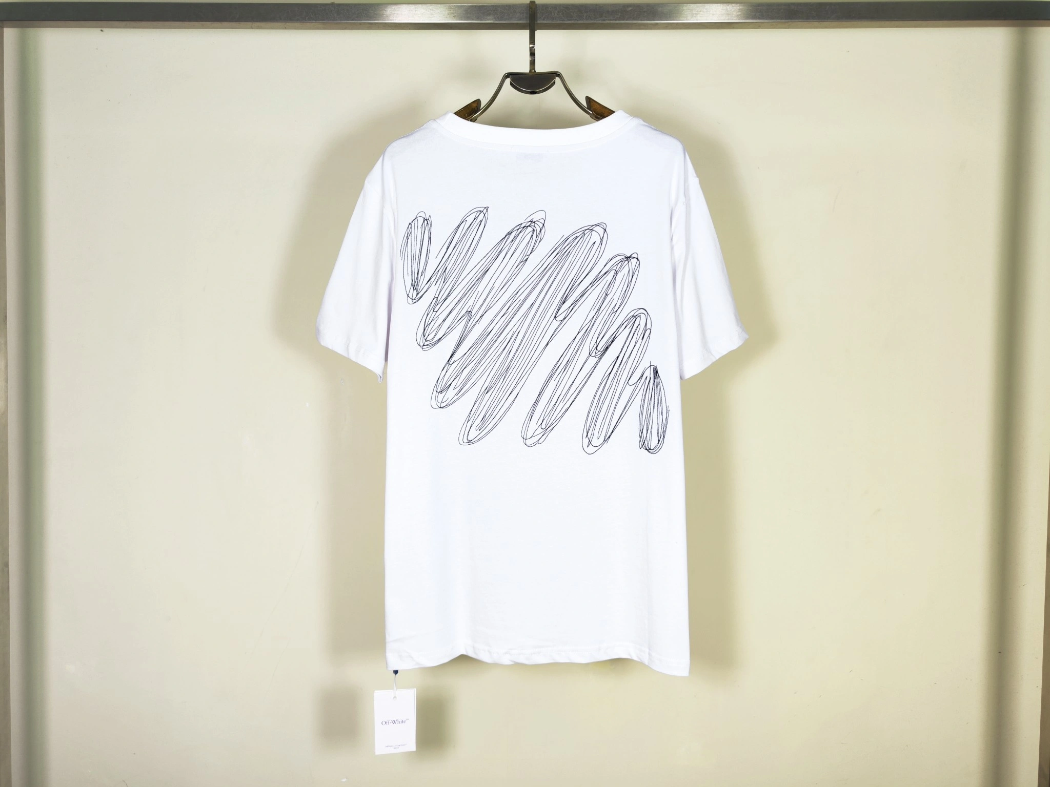 &Gemini- Off Whit5 embroidery T shirt 2Colour item:E-FL29E1516-2