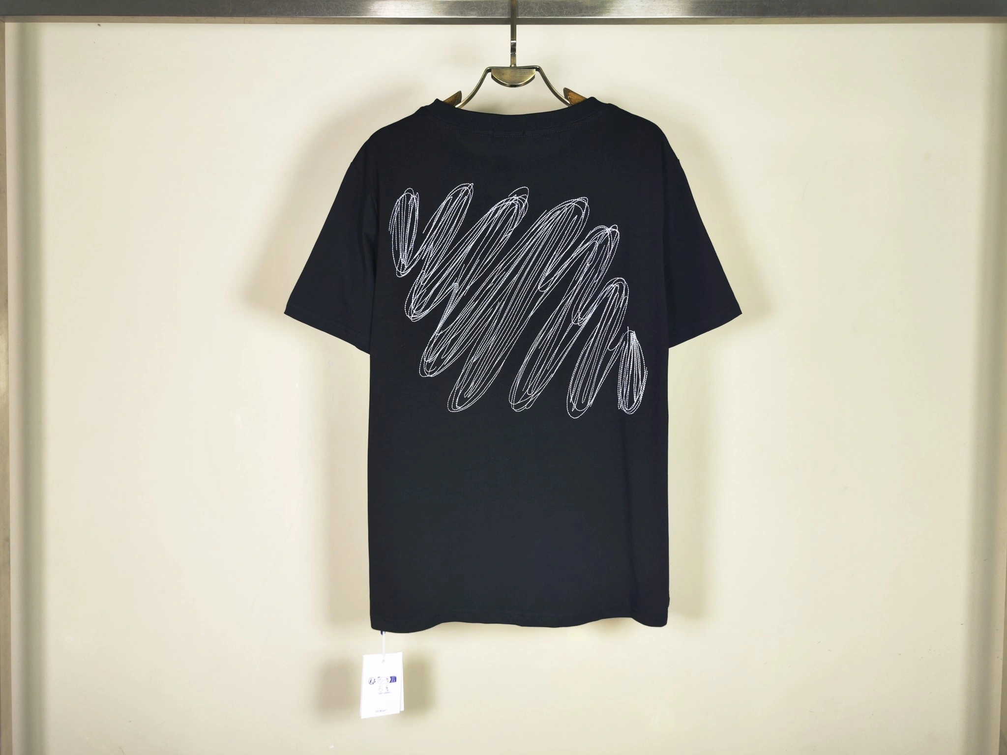 &Gemini- Off Whit5 embroidery T shirt 2Colour item:E-FL29E1516-2