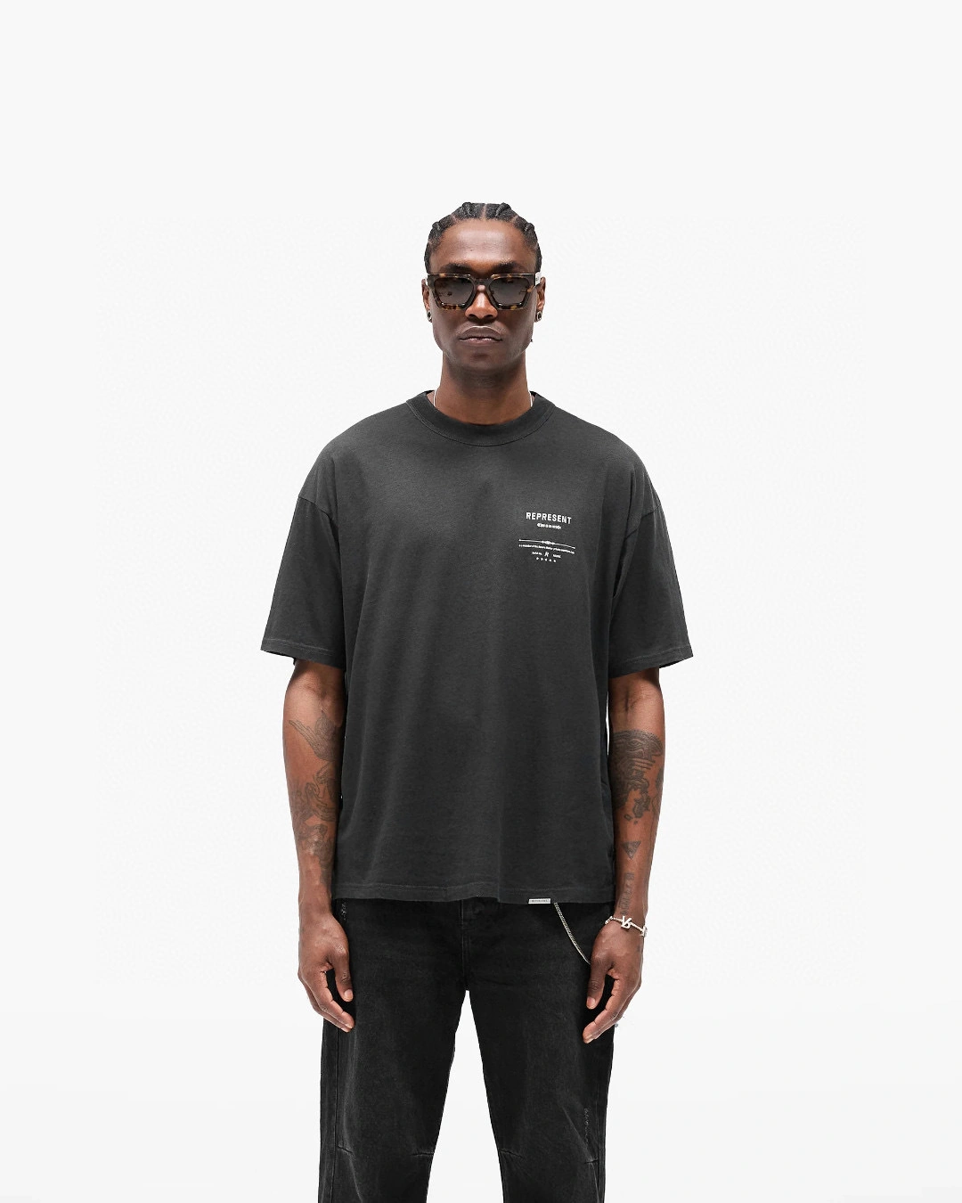 Gemini- R5pr5s59t Revere Manor T-Shirt oversized 2Colour item:E-F402H0509-2