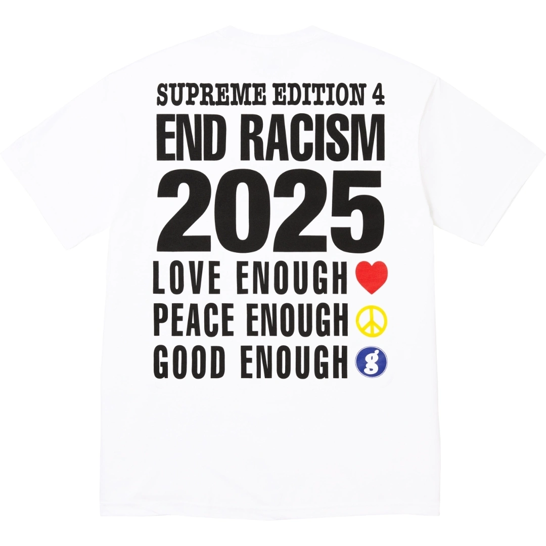 Gemini- S575 25SS X Goodenough End Racism Tee 2Colour item:E-F402H0507-2