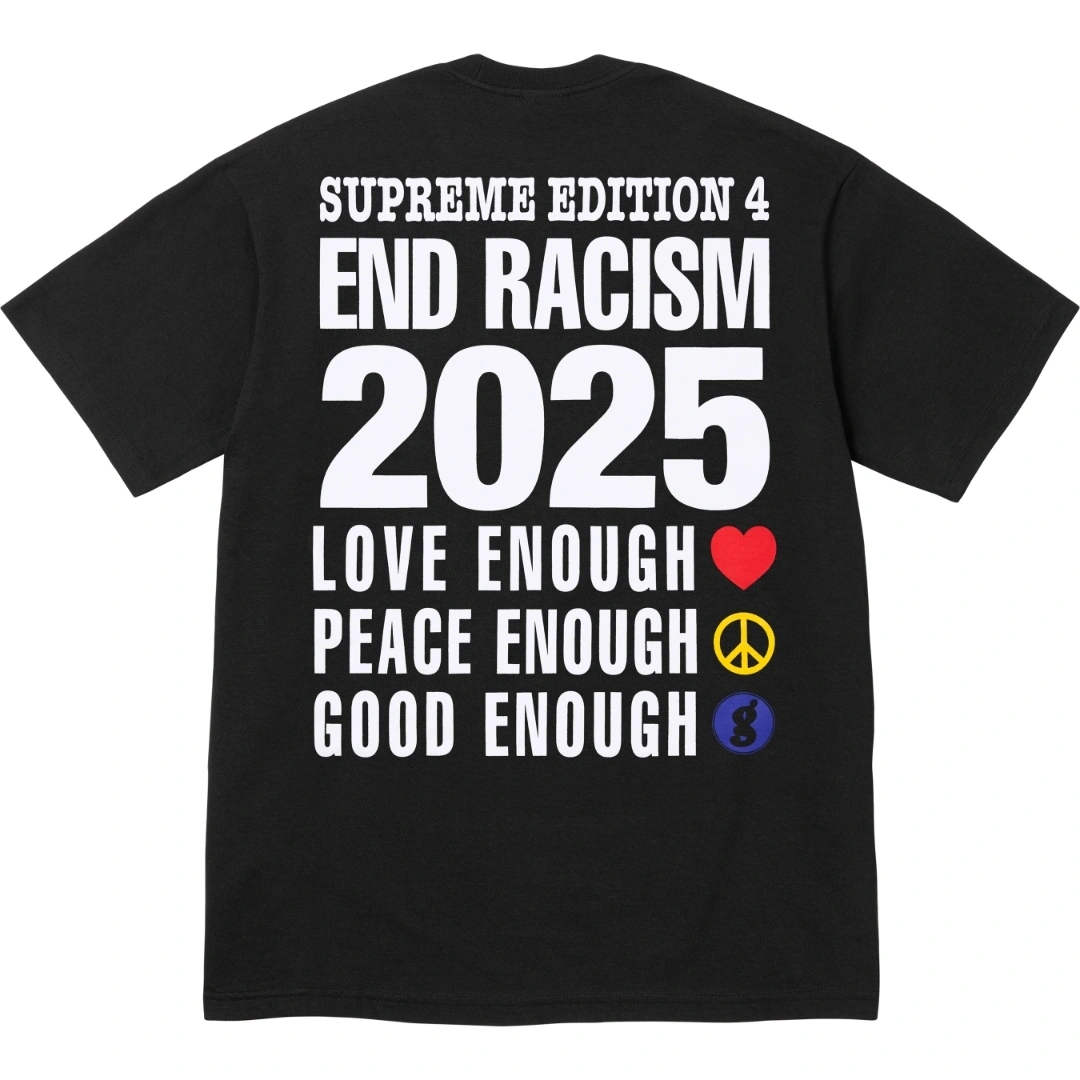 Gemini- S575 25SS X Goodenough End Racism Tee 2Colour item:E-F402H0507-2