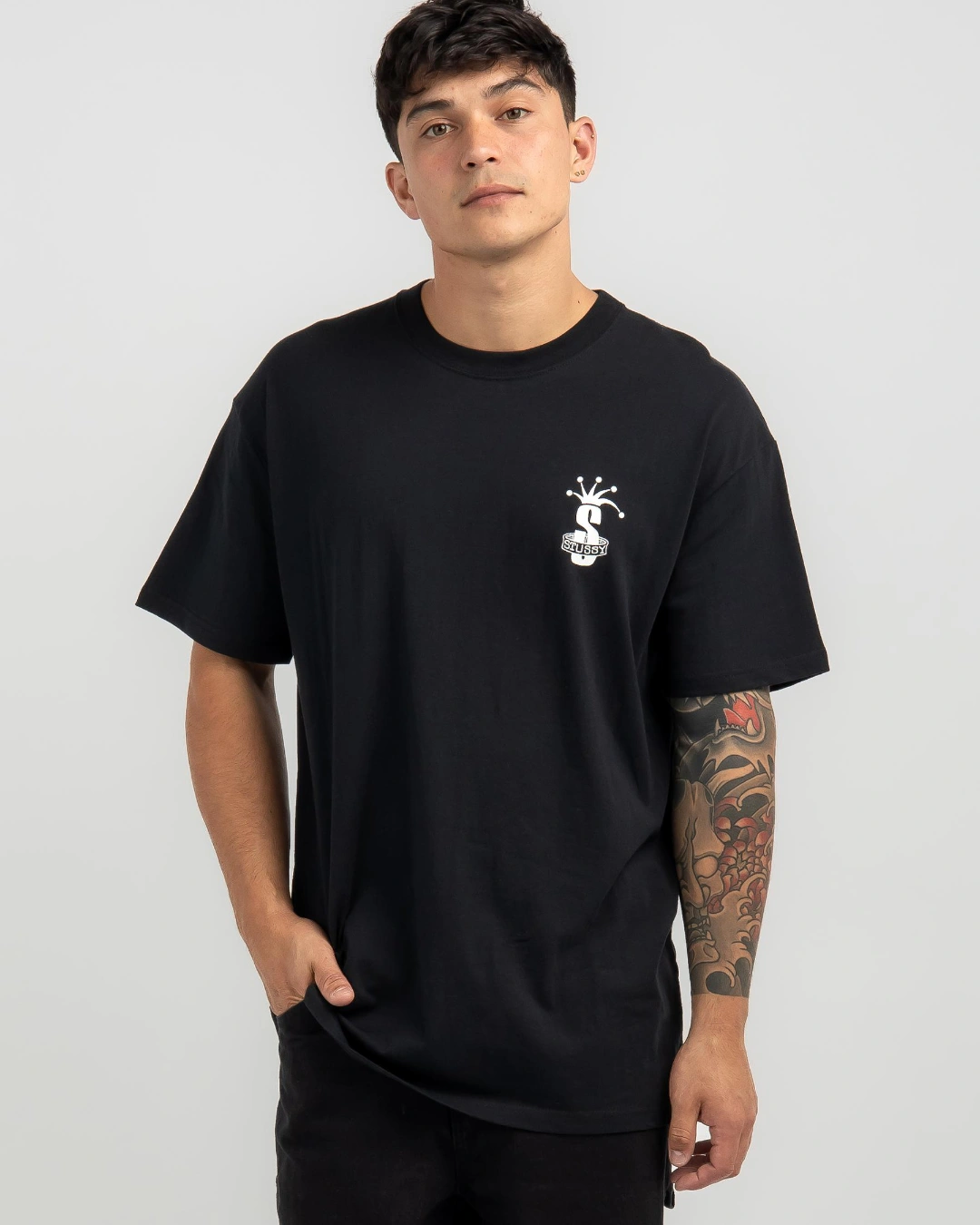 Gemini- St00 CROWN BAND S LOGO TEE 2Colour item:E-F125E0527-2