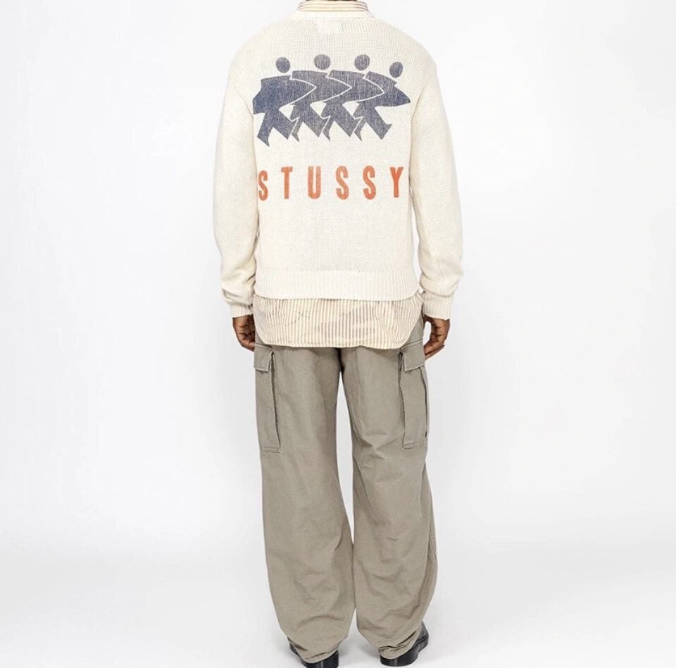 Gemini- St00 FW24 SURFMAN ICON COTTON LINEN CREW item:D-F125J2892H