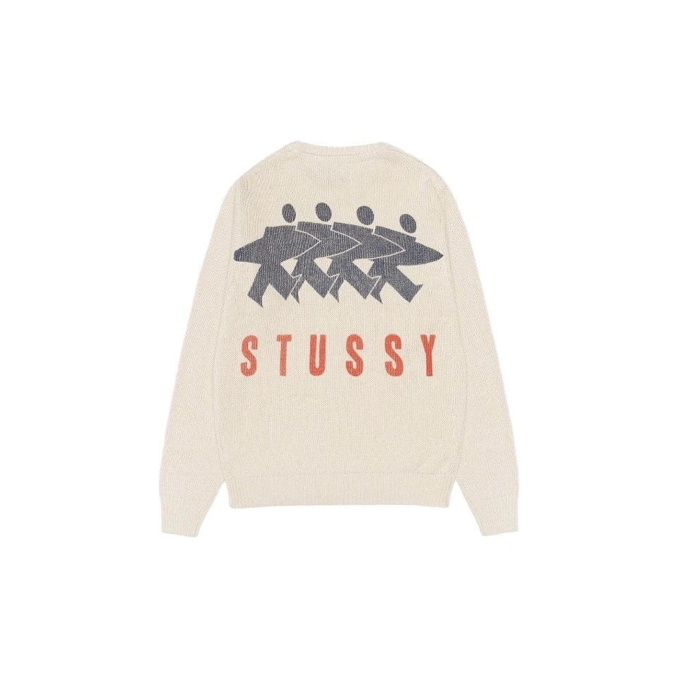 Gemini- St00 FW24 SURFMAN ICON COTTON LINEN CREW item:D-F125J2892H