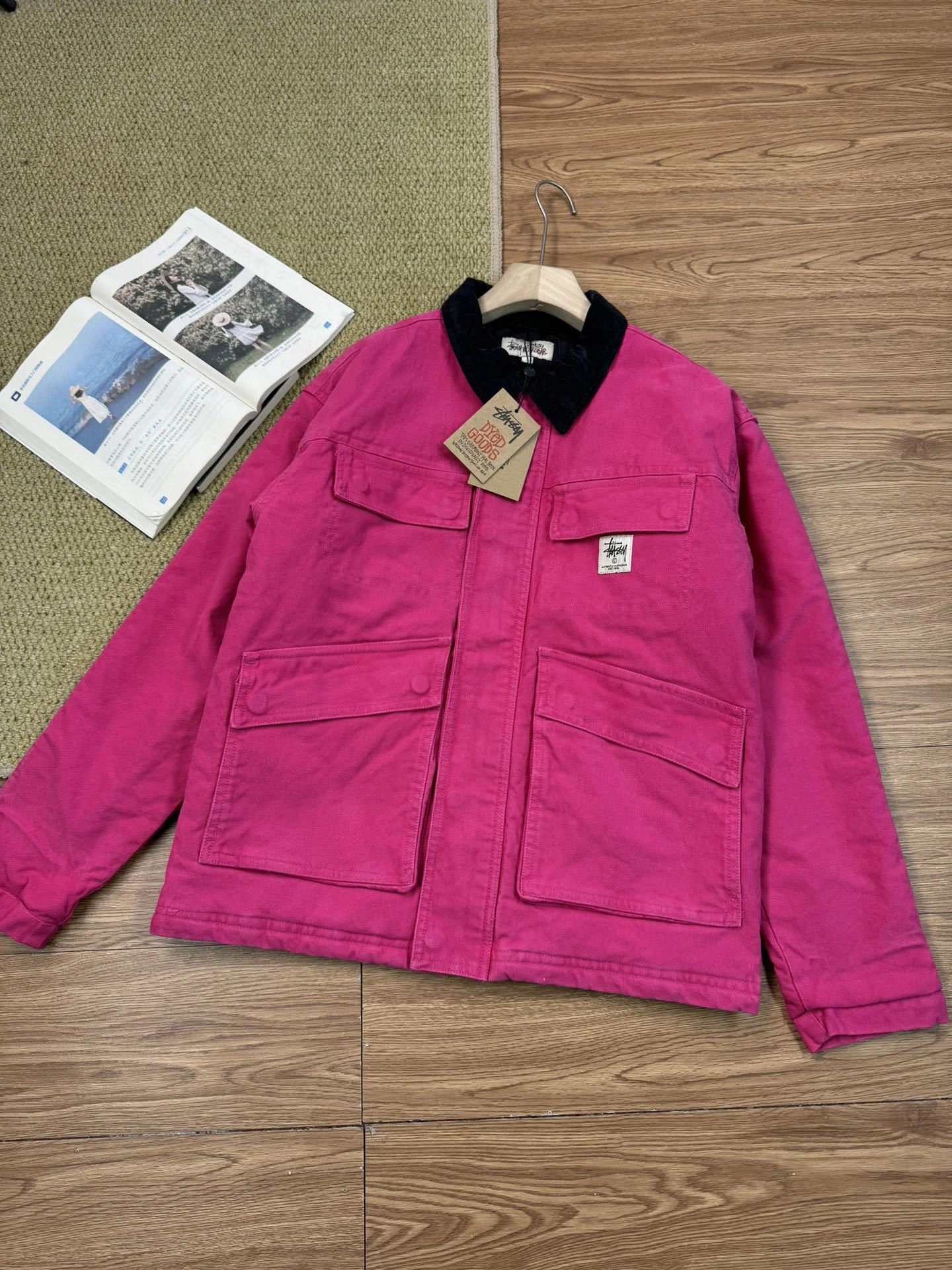 Gemini- St00 Stussy Washed Canvas Shop Jacke Cotton 6colour item:E-F110I1035-6