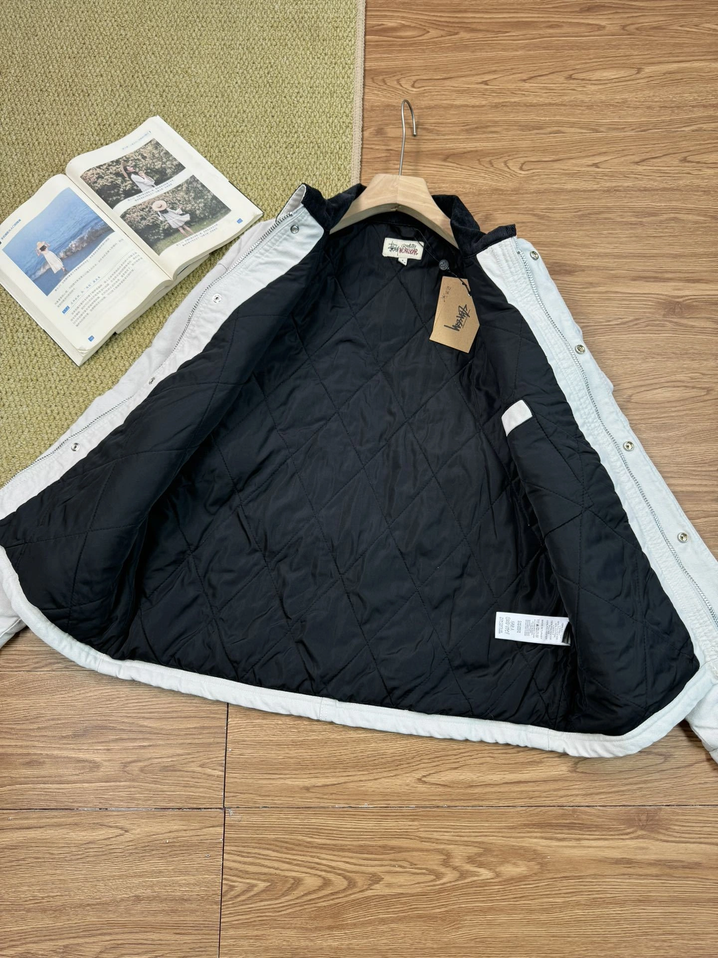 Gemini- St00 Stussy Washed Canvas Shop Jacke Cotton 6colour item:E-F110I1035-6