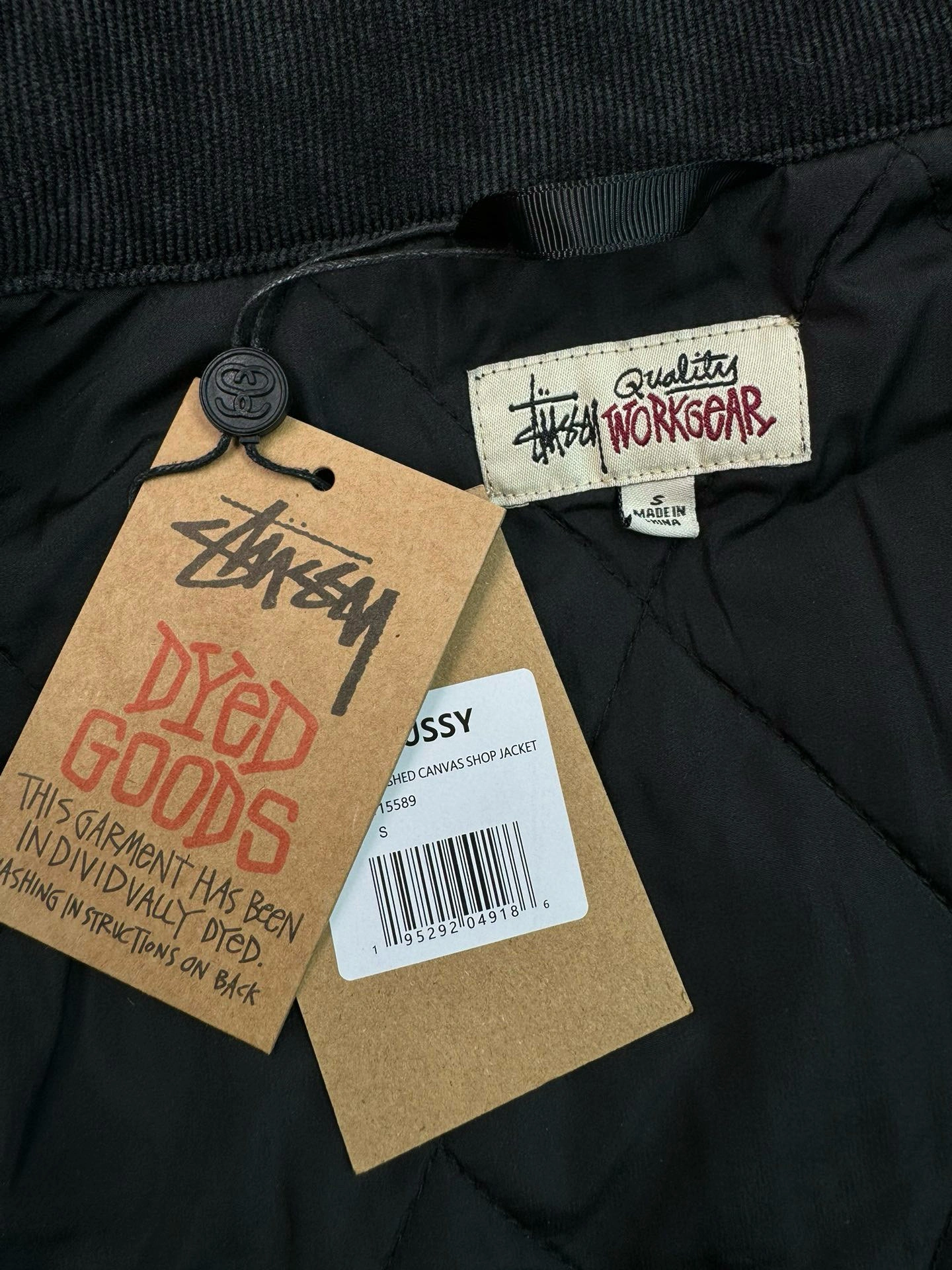 Gemini- St00 Stussy Washed Canvas Shop Jacke Cotton 6colour item:E-F110I1035-6
