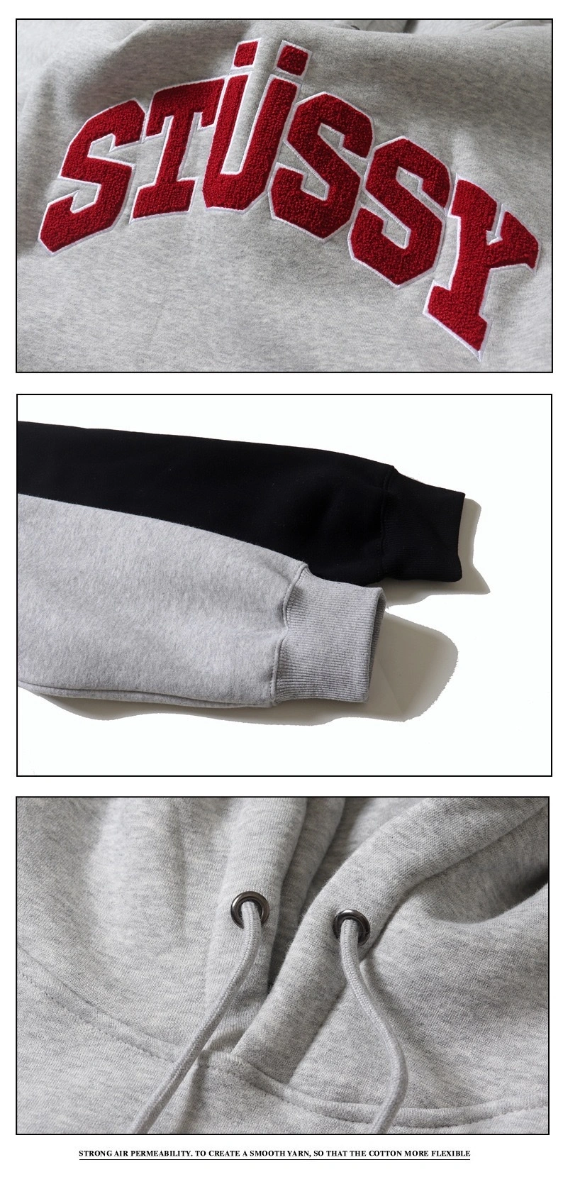 Gemini- St00 embroidery oversized 2Colour item:D-FL00H2823-2