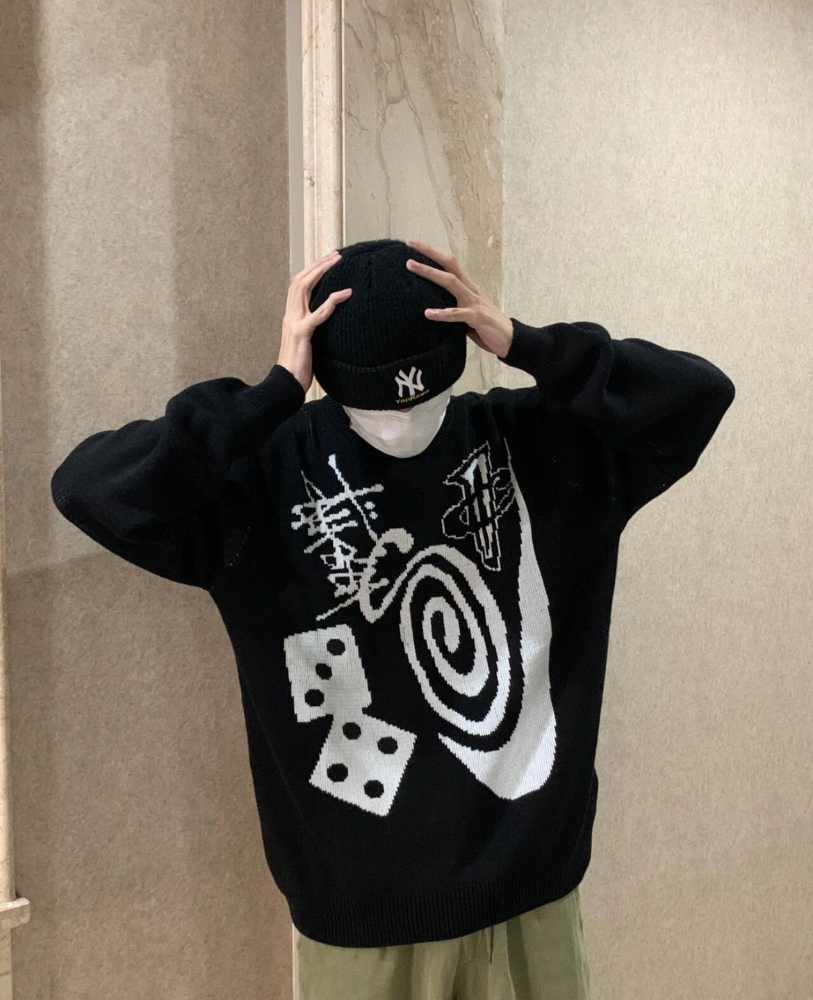 &Gemini--St00 x 9ik5 wool oversized item:D-F00G9901-2T