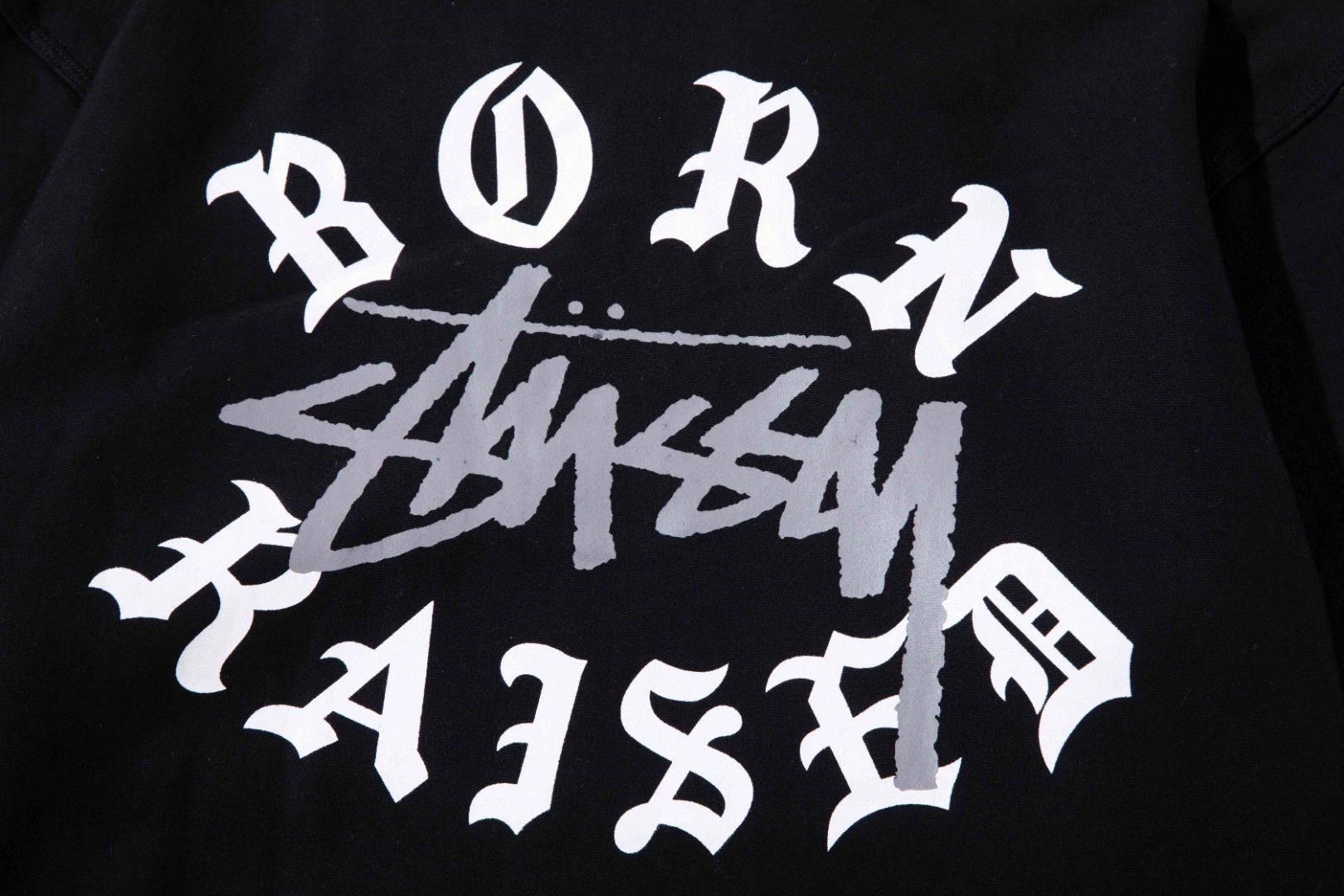 Gemini- St00 x BORN X RAISED LOGO ZIP HOODIE item:D-F402K2513