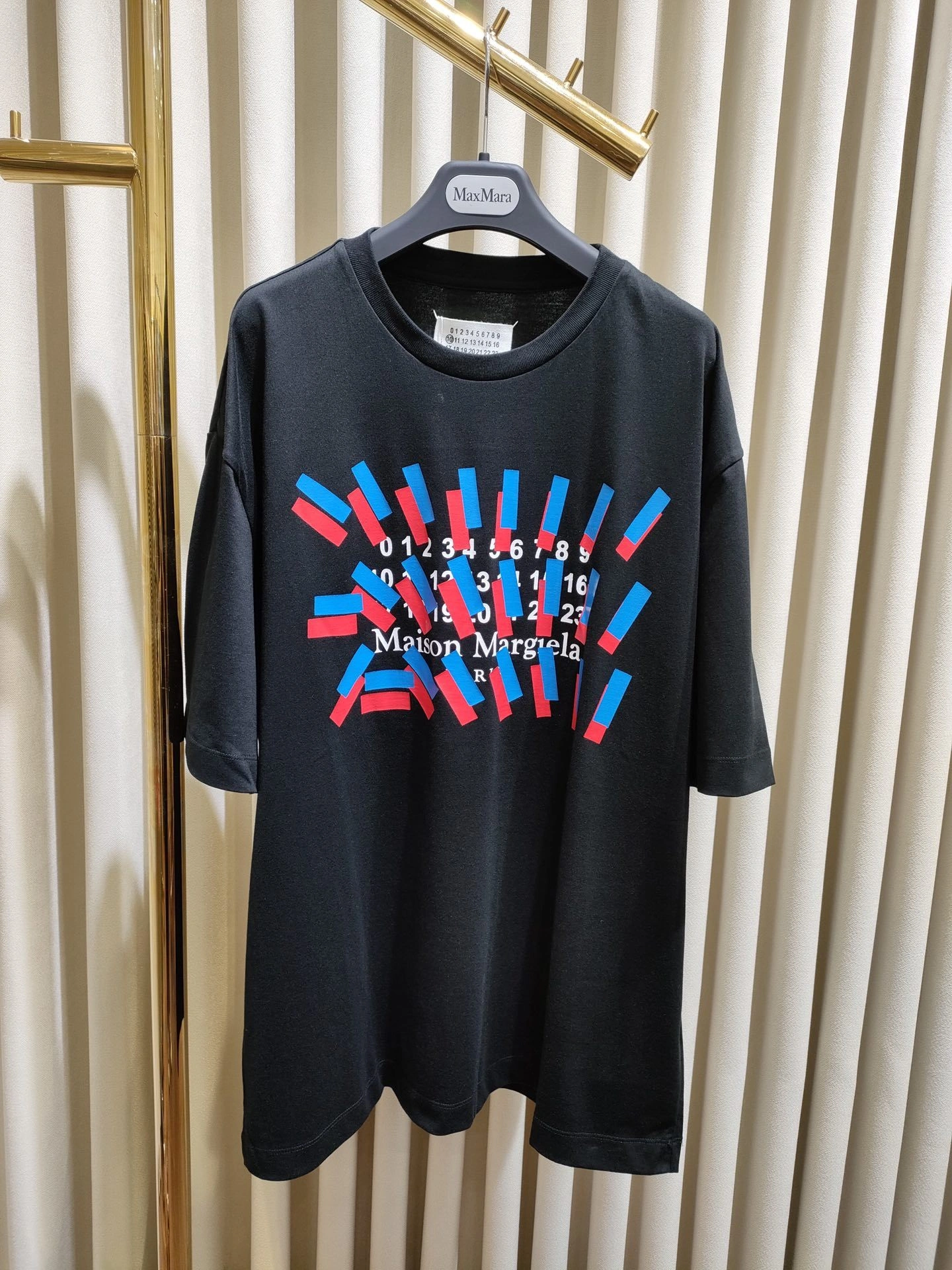 &Gemini- Tape Print T-Shirt oversized item:C-F140G2738