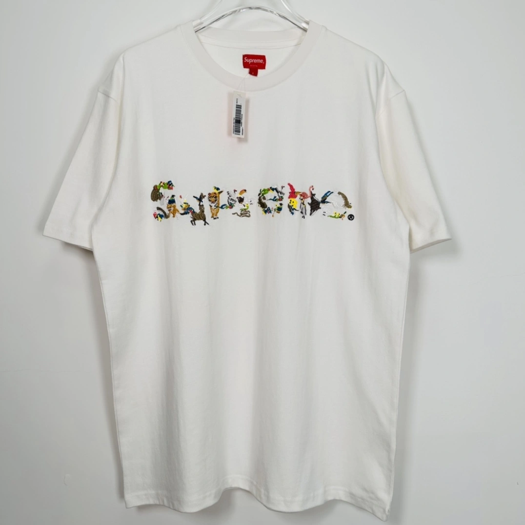 Gemini- embroidery LOGO TEE oversized item:C-F466H1305