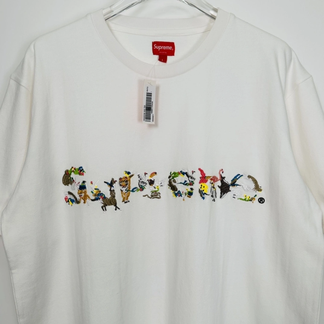 Gemini- embroidery LOGO TEE oversized item:C-F466H1305