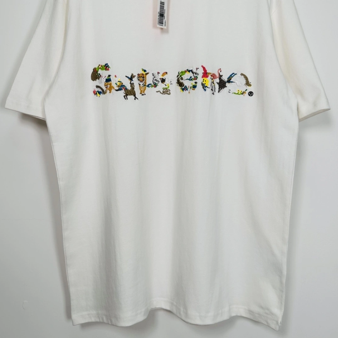 Gemini- embroidery LOGO TEE oversized item:C-F466H1305