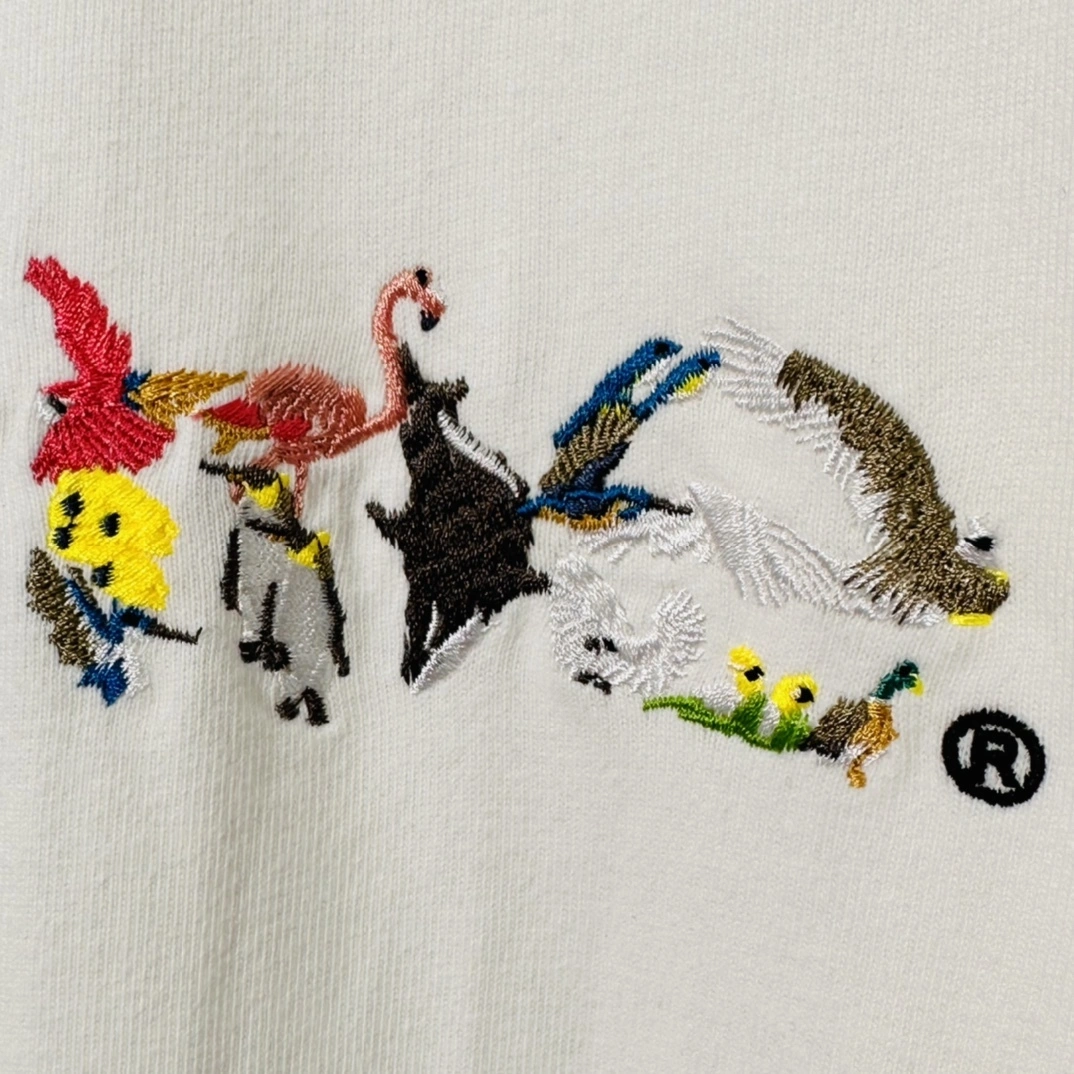 Gemini- embroidery LOGO TEE oversized item:C-F466H1305