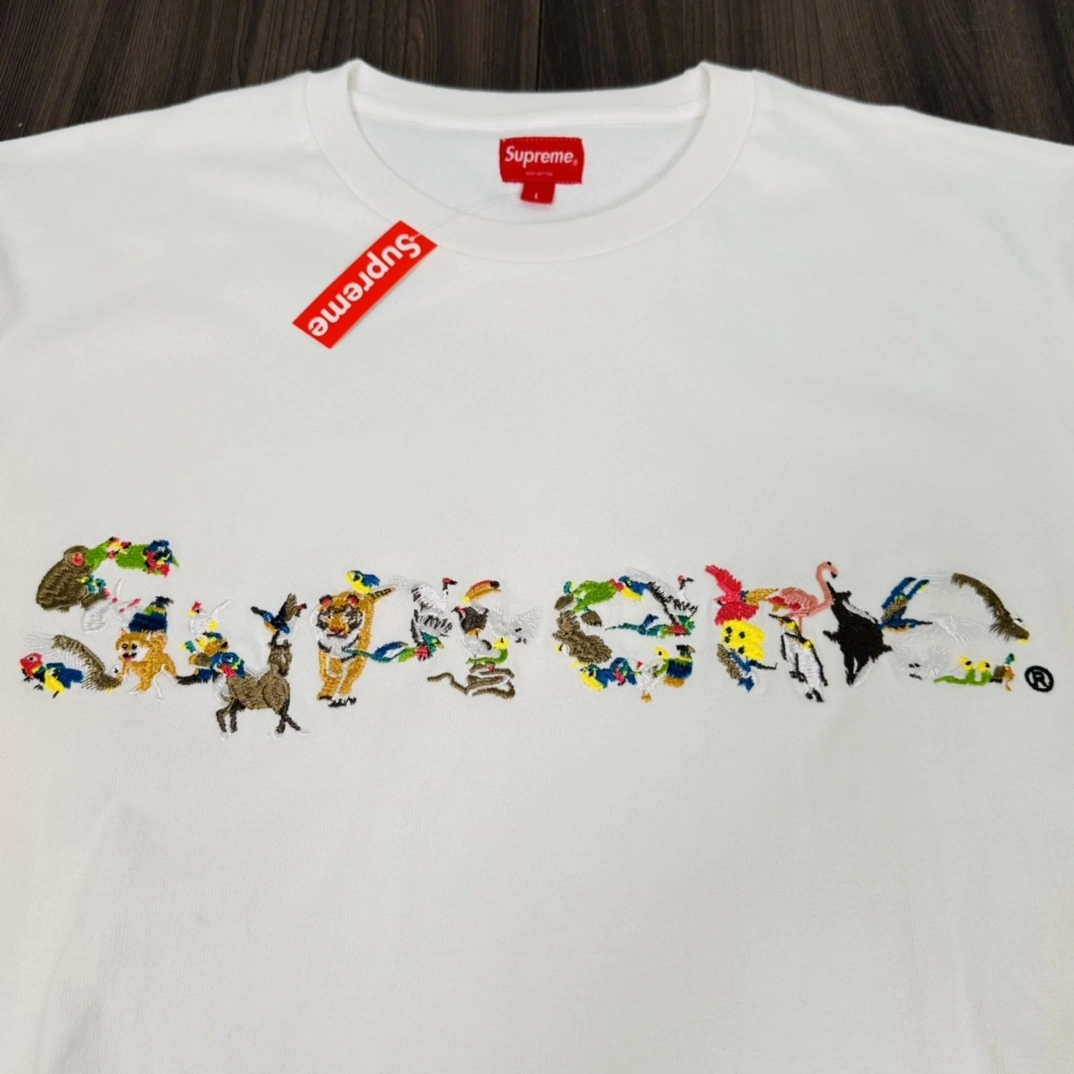 Gemini- embroidery LOGO TEE oversized item:C-F466H1305
