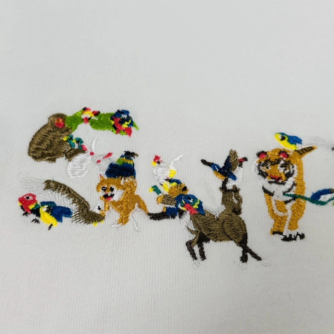 Gemini- embroidery LOGO TEE oversized item:C-F466H1305
