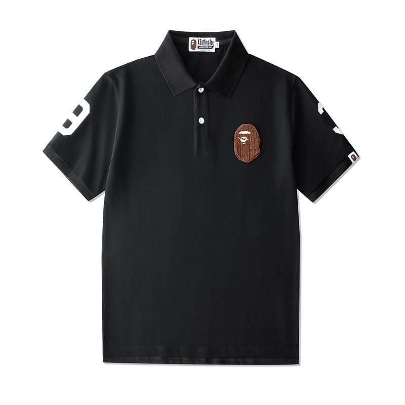!Gemini- embroidery POLO oversized 4Colour item:C-F000I1702-4