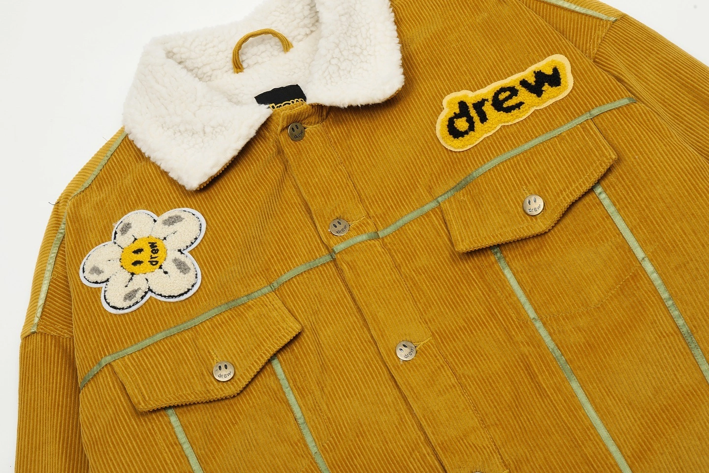 &&Gemini- embroidery berber Fleece oversized item:C-F322I1045