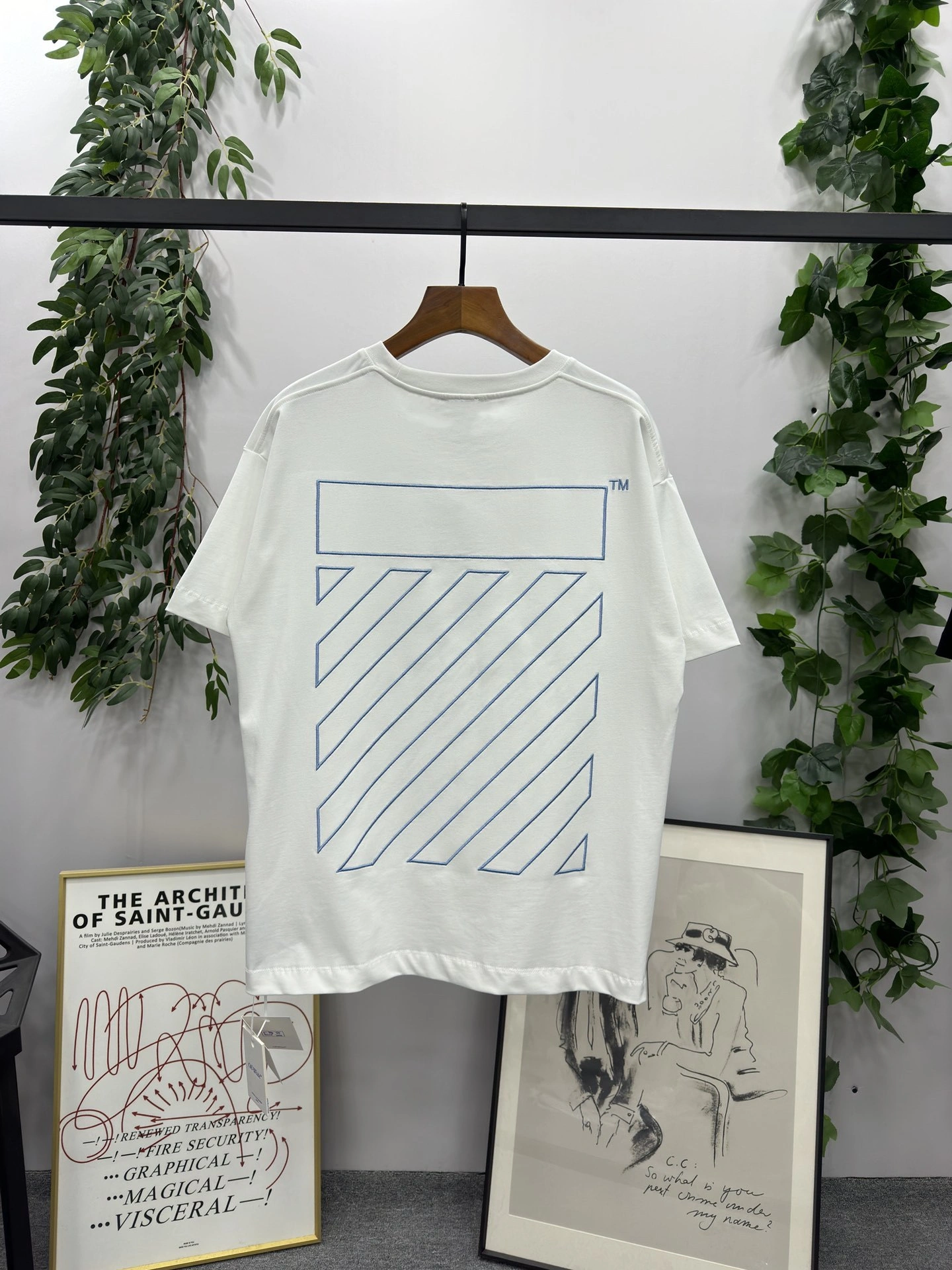 Gemini- embroidery oversized 2Colour item:D-F000D0133-2