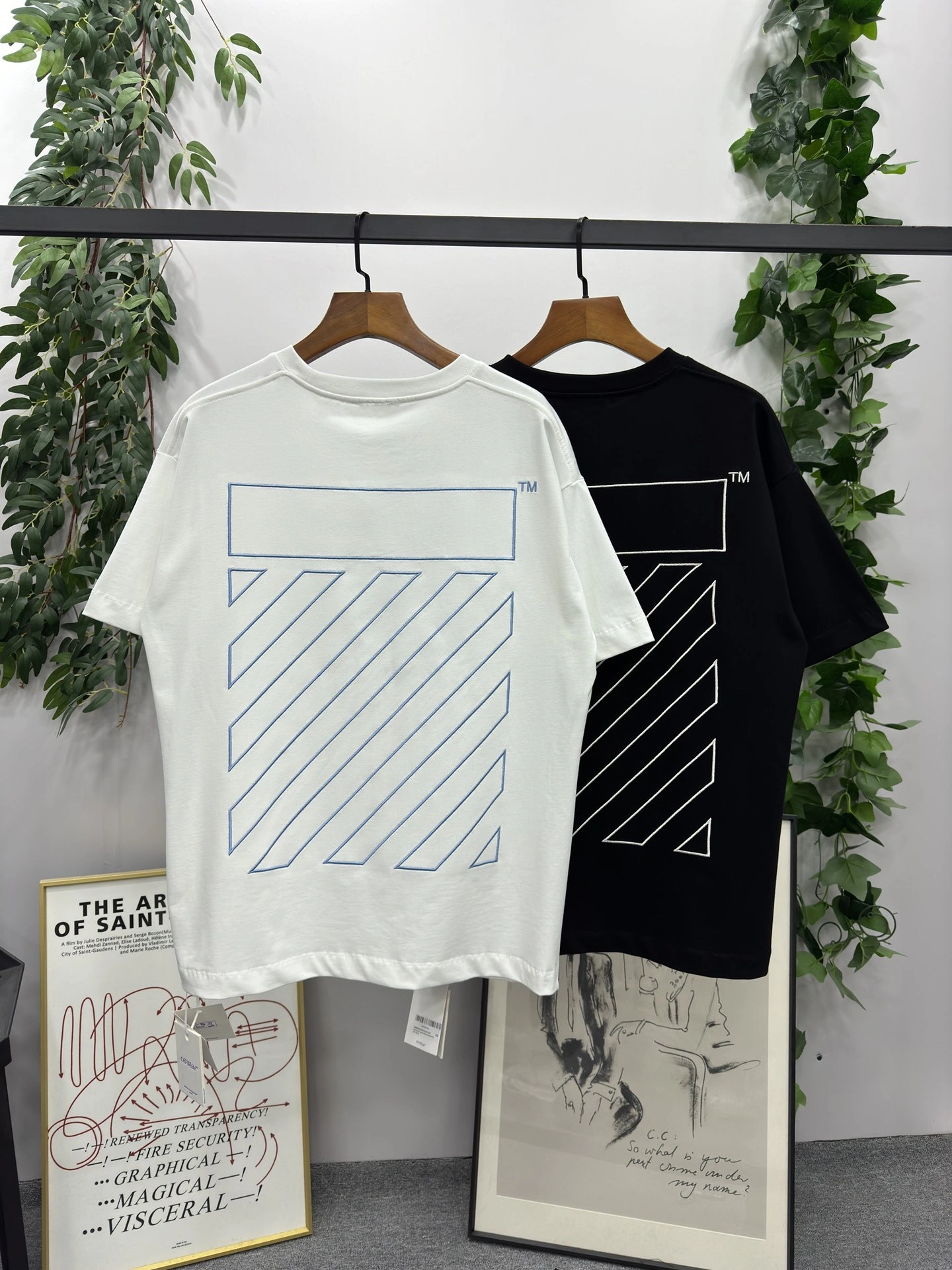 Gemini- embroidery oversized 2Colour item:D-F000D0133-2