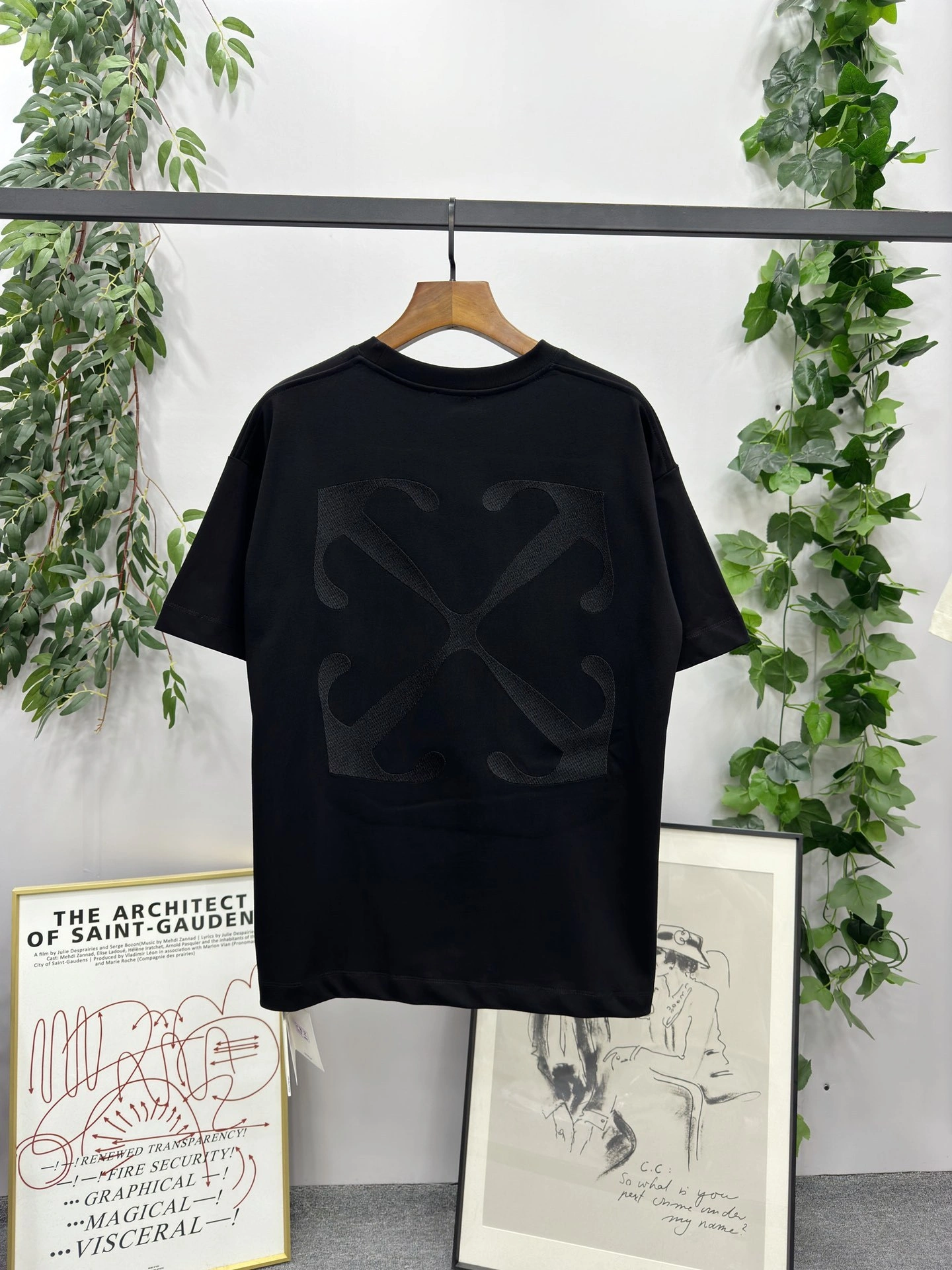 &Gemini- embroidery oversized 2Colour item:D-F000D0134-2