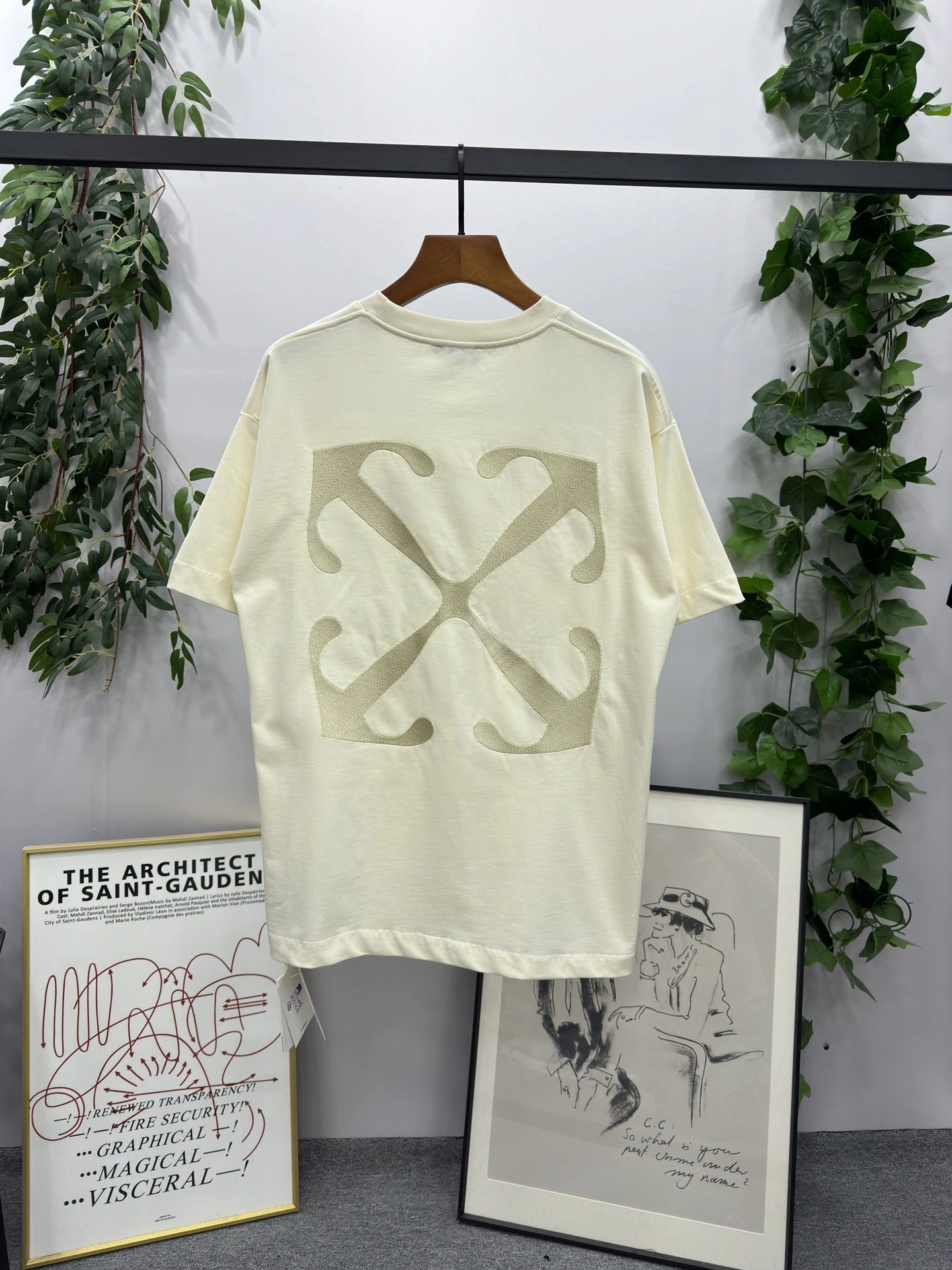 &Gemini- embroidery oversized 2Colour item:D-F000D0134-2