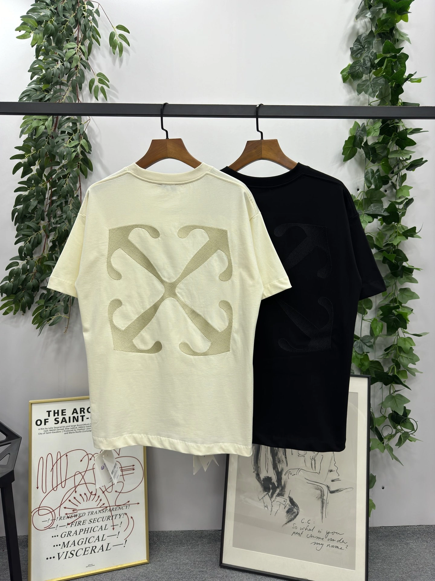 &Gemini- embroidery oversized 2Colour item:D-F000D0134-2
