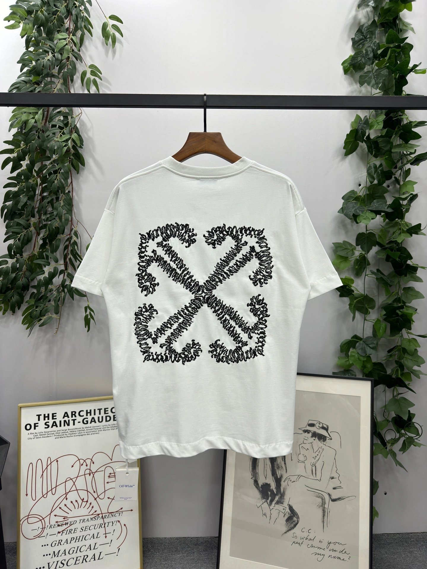&Gemini- embroidery oversized 2Colour item:D-F000D0135-2