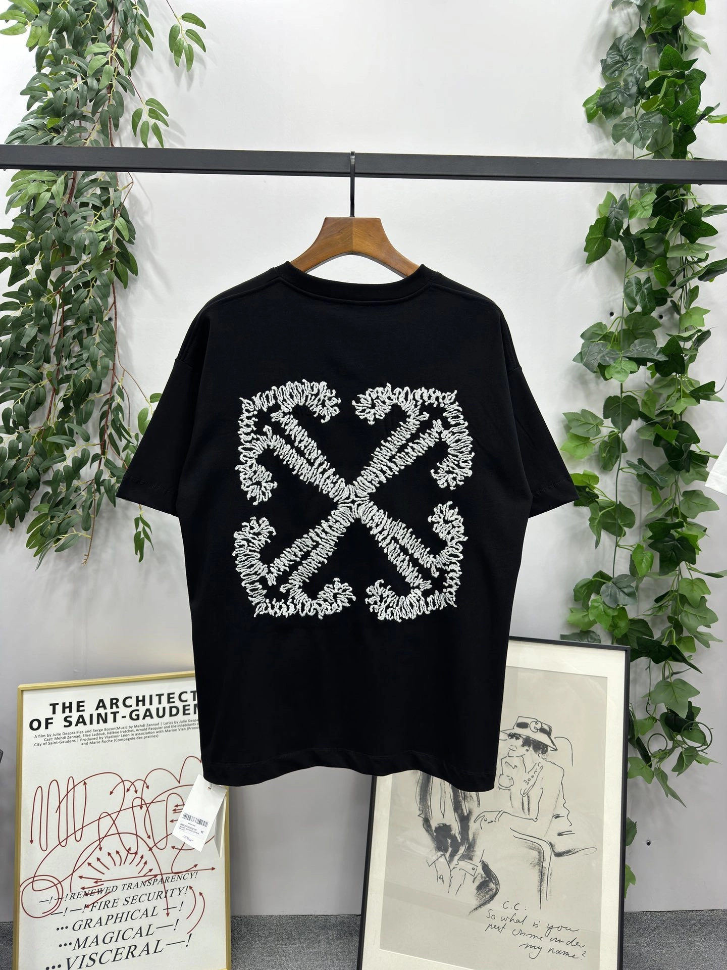 &Gemini- embroidery oversized 2Colour item:D-F000D0135-2