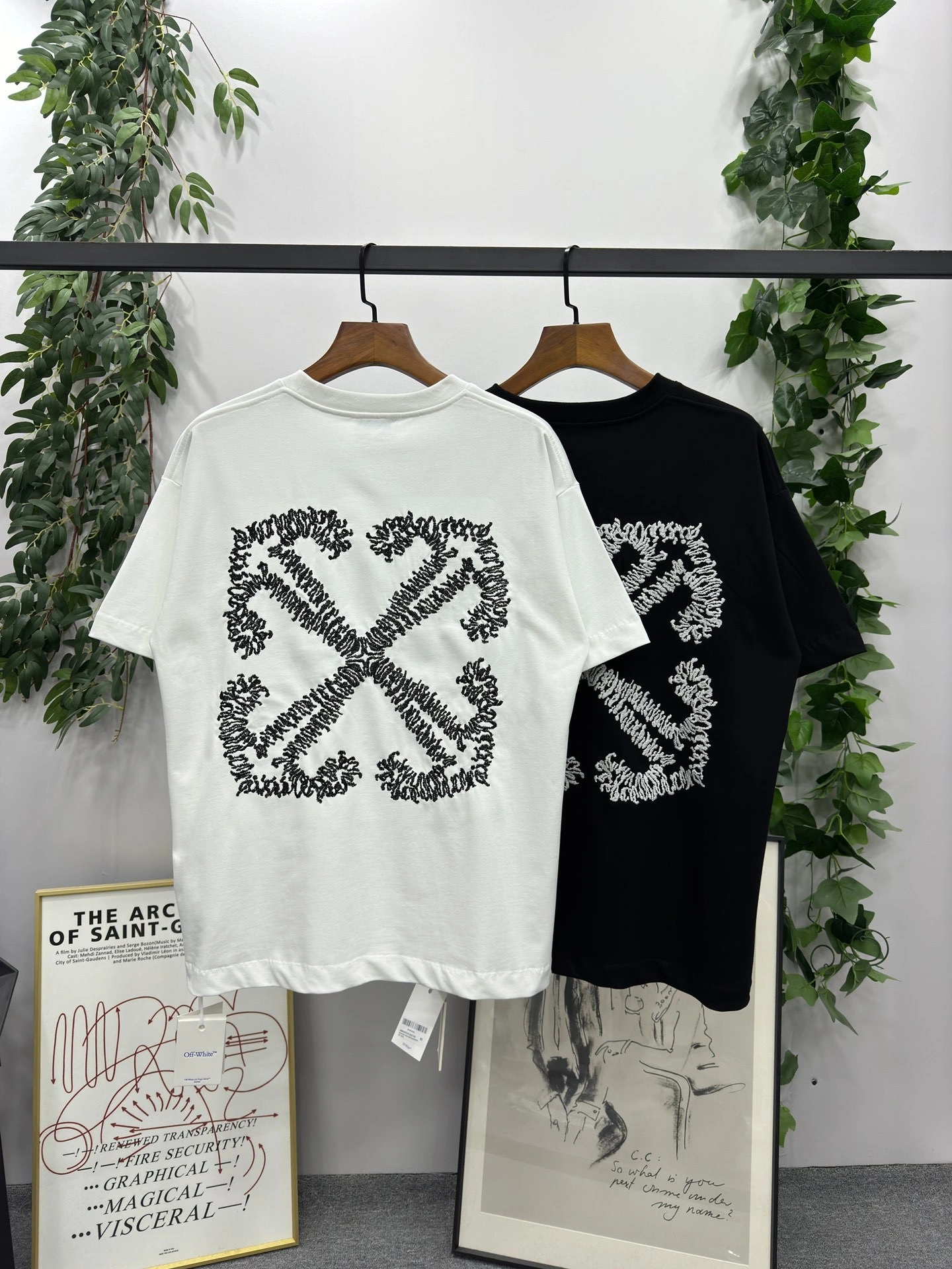 &Gemini- embroidery oversized 2Colour item:D-F000D0135-2