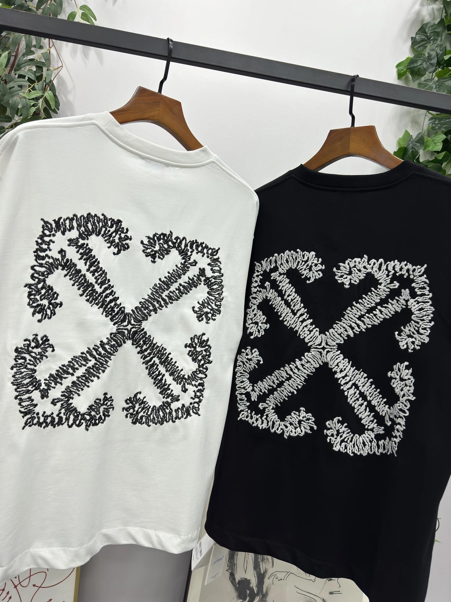&Gemini- embroidery oversized 2Colour item:D-F000D0135-2
