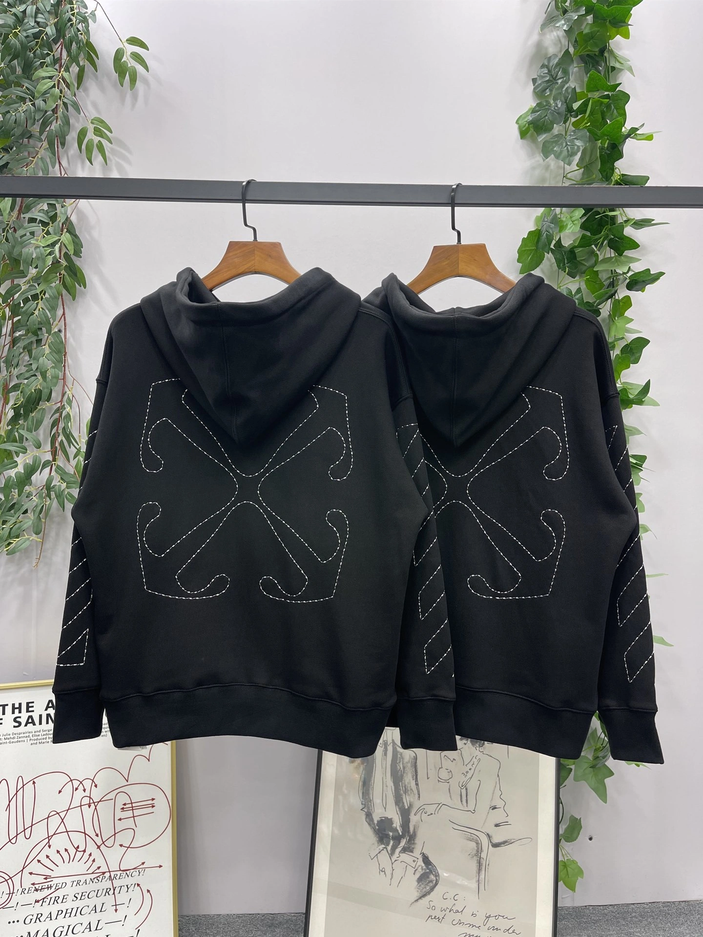 &Gemini- embroidery oversized item:C-F110J3106