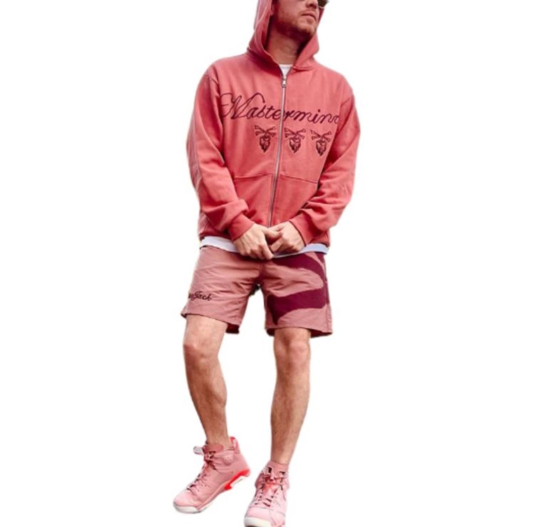 &Gemini- skull zip up Mauve item:C-F322H1808