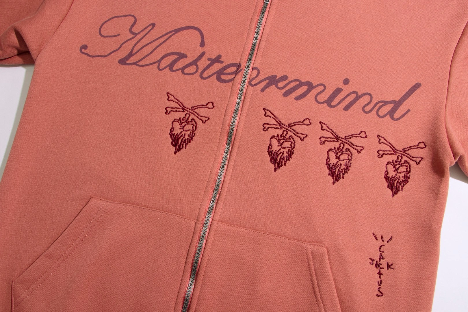 &Gemini- skull zip up Mauve item:C-F322H1808