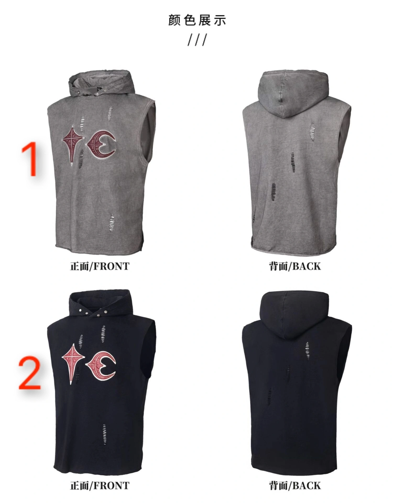Gemini-Other brands embroidery oversized 3Colour item:D-FL00G1415-3