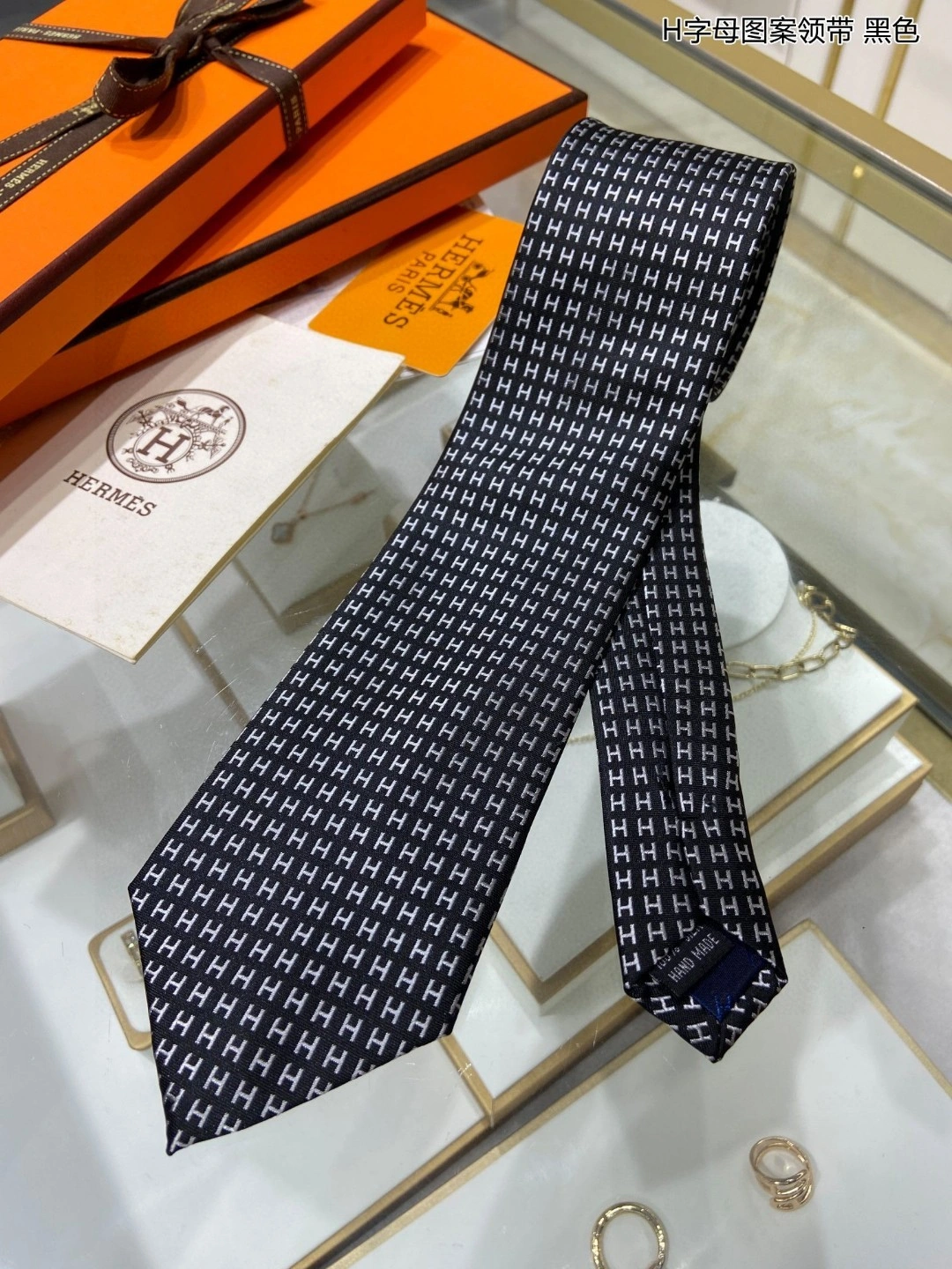 HD-- 100% top jacquard silk handmade custom item:C-S132G2423Y