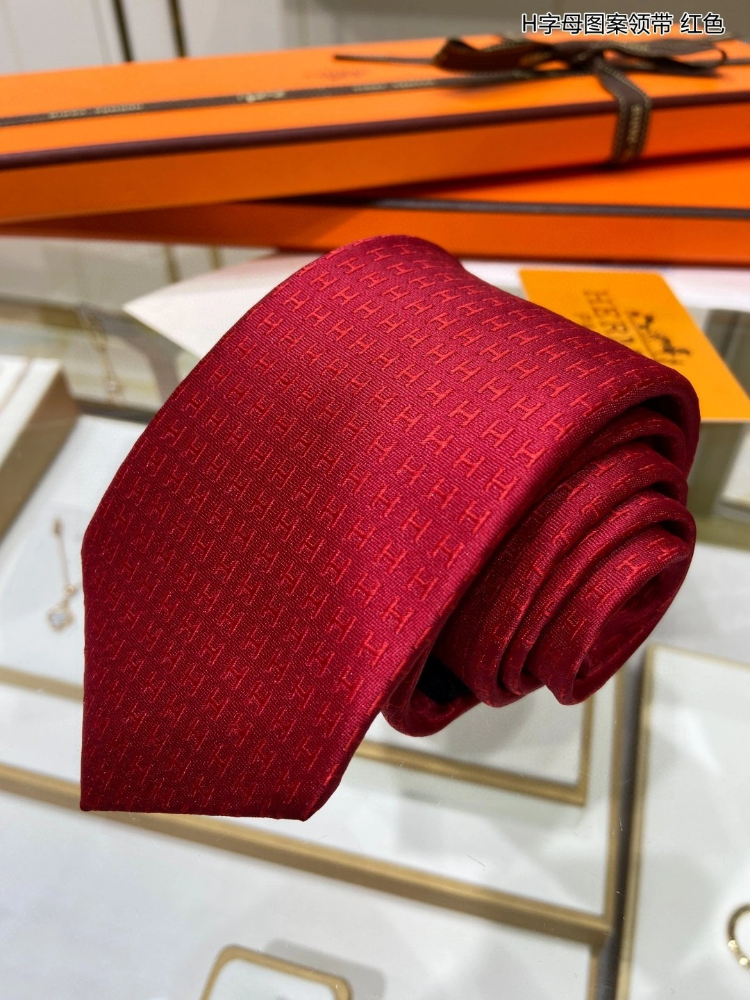 HD-- 100% top jacquard silk handmade custom item:C-S132G2425Y