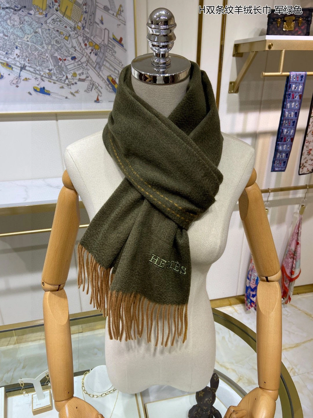 &HD-- 100%cashmere 2 color item:C-S132J102010-2