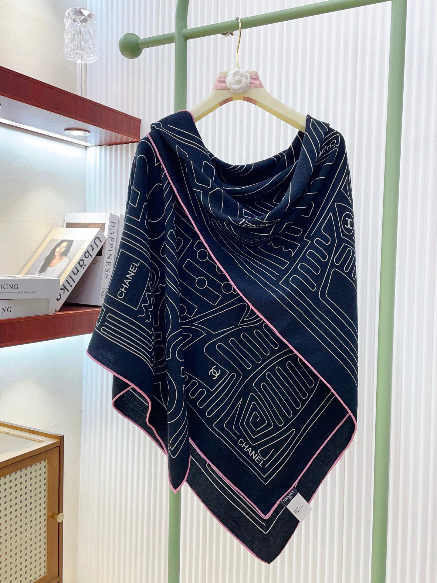 HD-- 3h1958 cashmere Real silk 2Colour item : E-S132K1209-2H